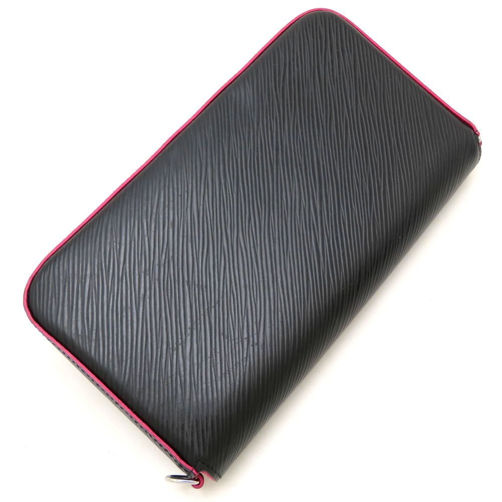 Louis Vuitton Hot Pink Noir Leather Pochette (Pre-Owned)
