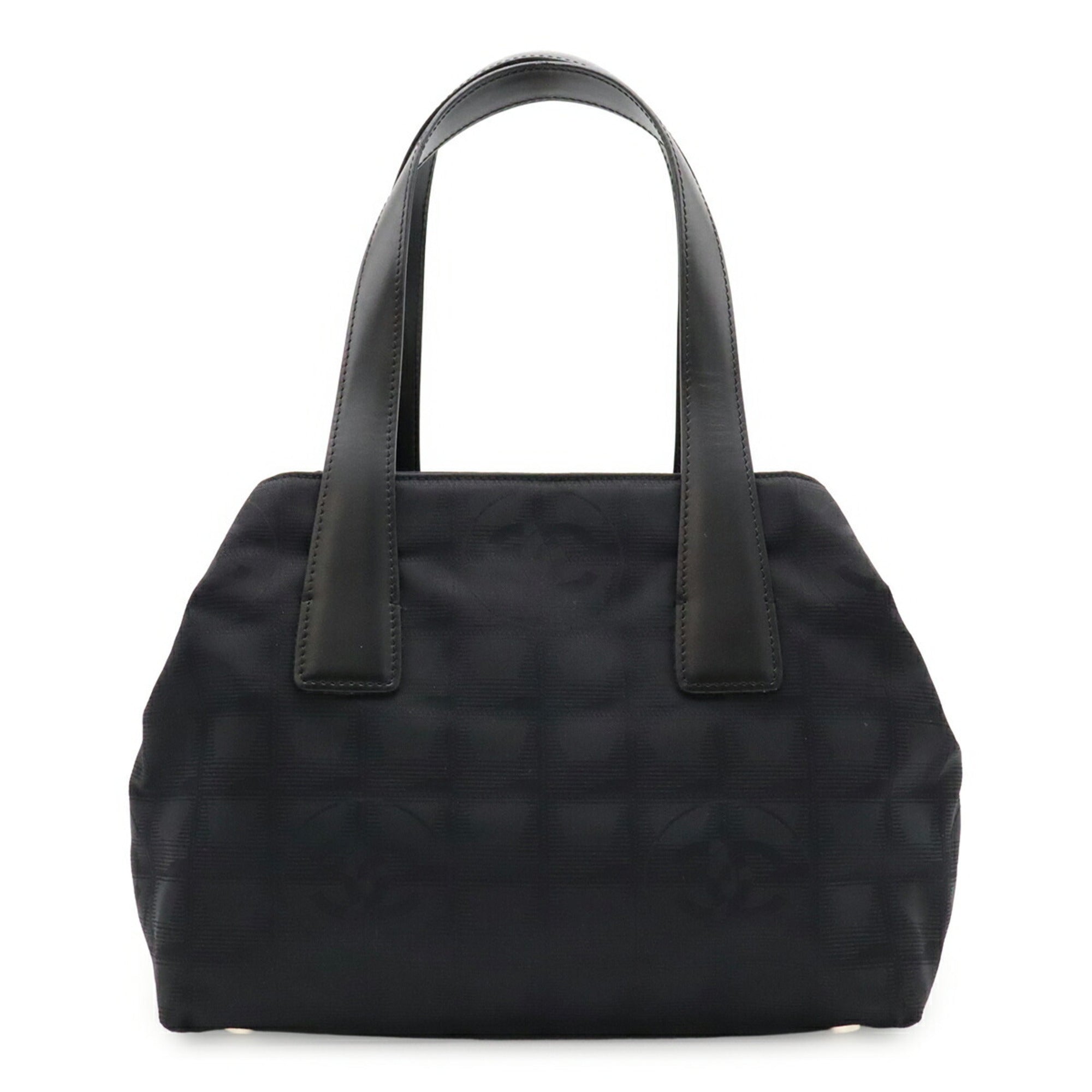 Chanel Black New Travel Line Handbag Tote Bag (Pre-Owned)