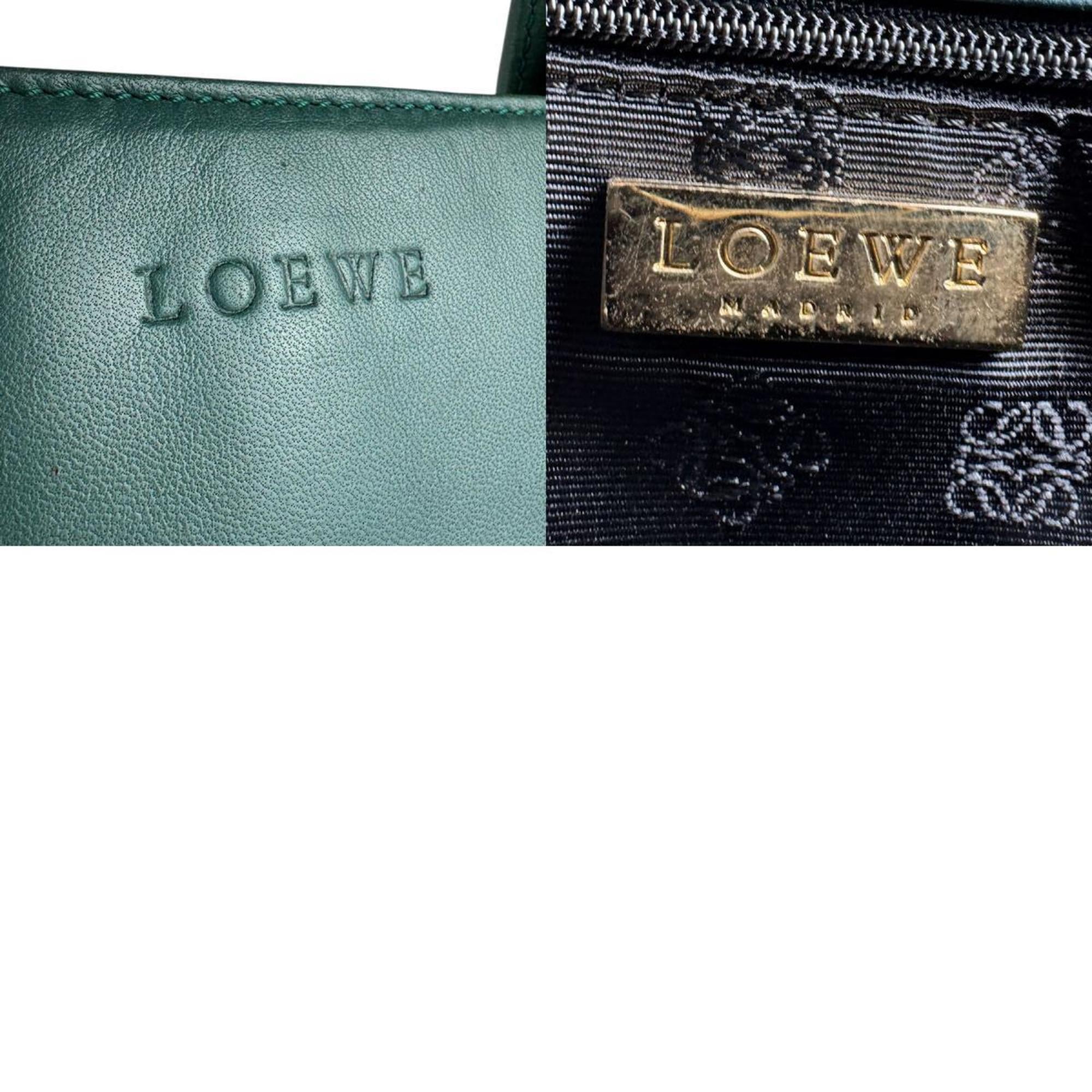 Loewe Green Leather Handbag (Pre-Owned)