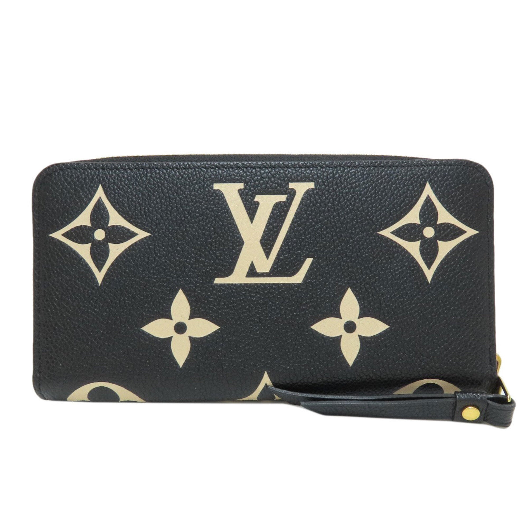 Louis Vuitton Empreinte Beige Black Monogram Empreinte Long Wallet (Bi-Fold) (Pre-Owned)