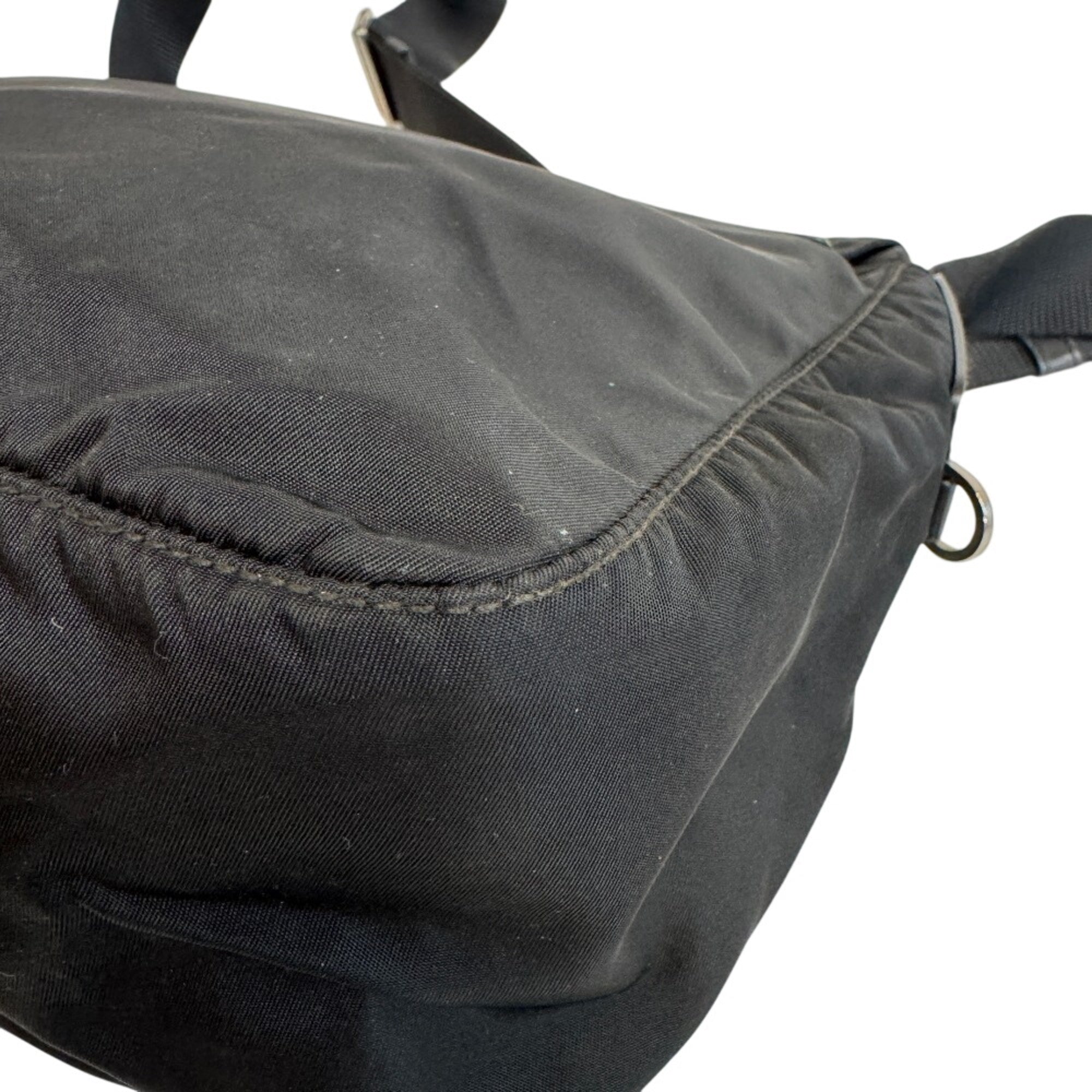 Prada Black Nylon Shoulder Bag (Pre-Owned)
