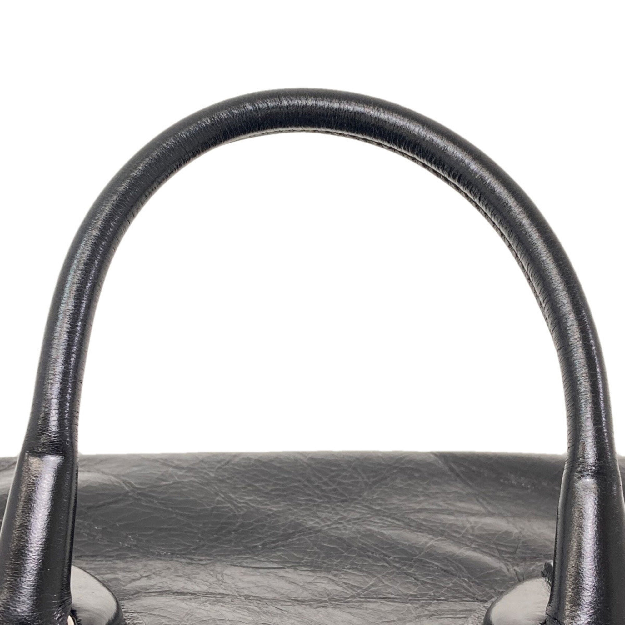Tod's Black Leather Handbag (Pre-Owned)