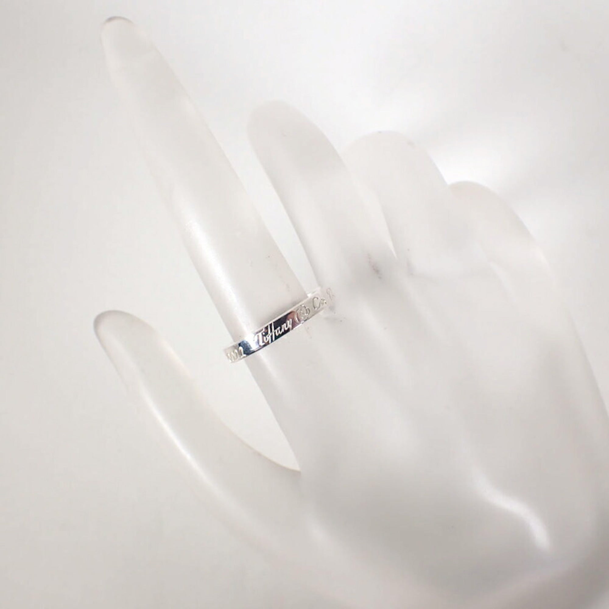 Tiffany Sterling Silver 925 Band Ring (Pre-Owned)