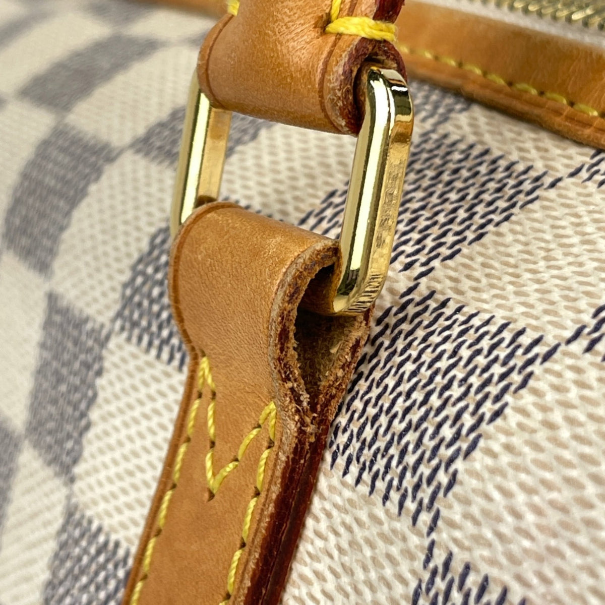 Louis Vuitton White Damier Azur Handbag (Pre-Owned)