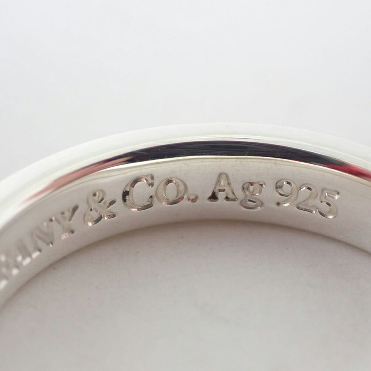 Tiffany Sterling Silver 925 Band Ring (Pre-Owned)