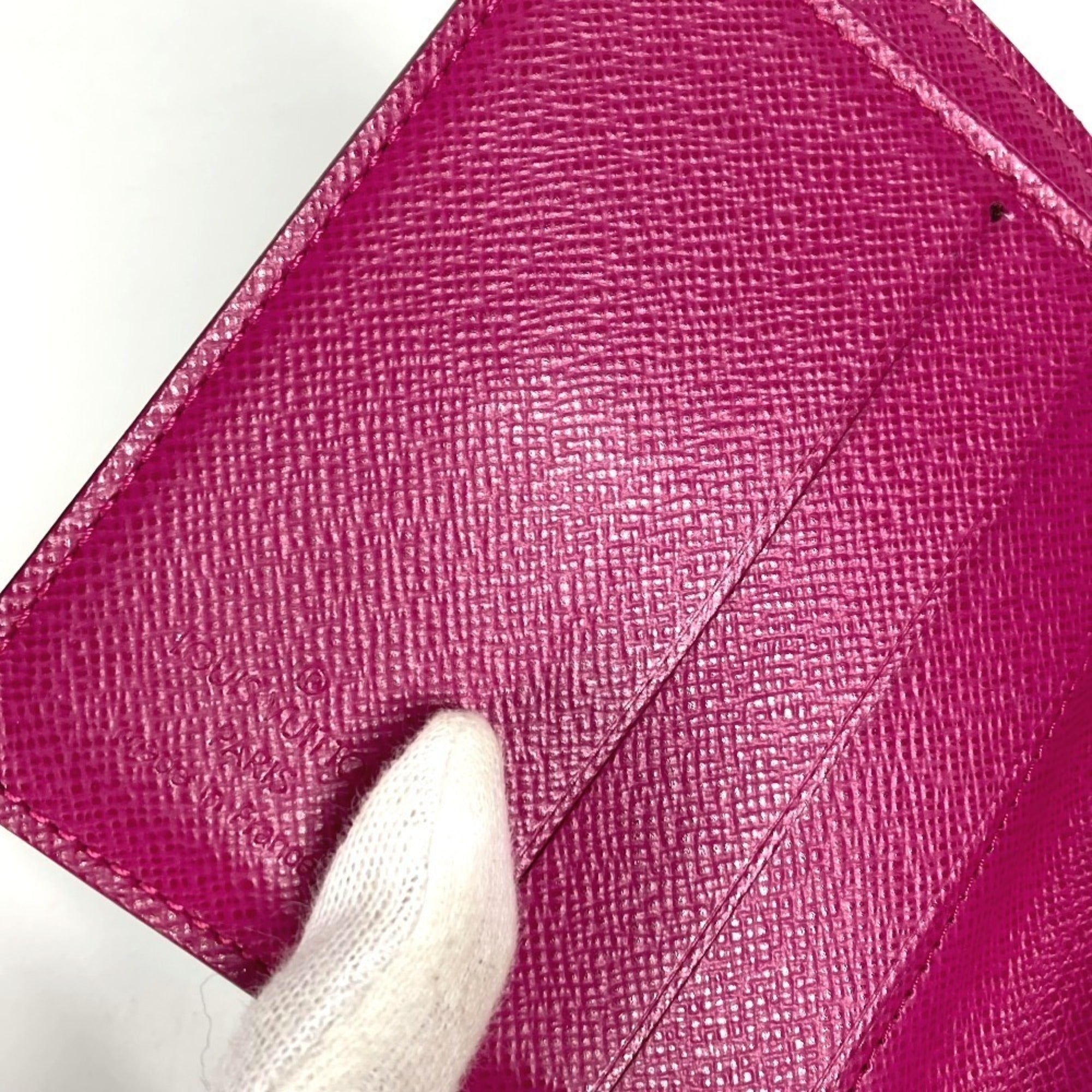 Louis Vuitton Monogram Fuchsia Pink Monogram Pink Monogram Perforated Wallet (Bi-Fold) (Pre-Owned)