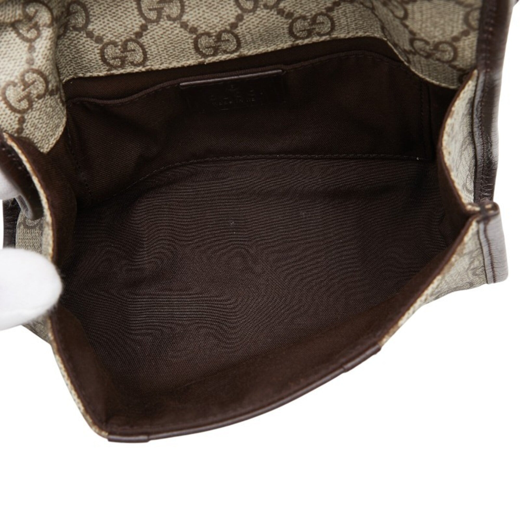 Gucci Beige Brown Pvc Leather Fanny Pack Sling Bag (Pre-Owned)