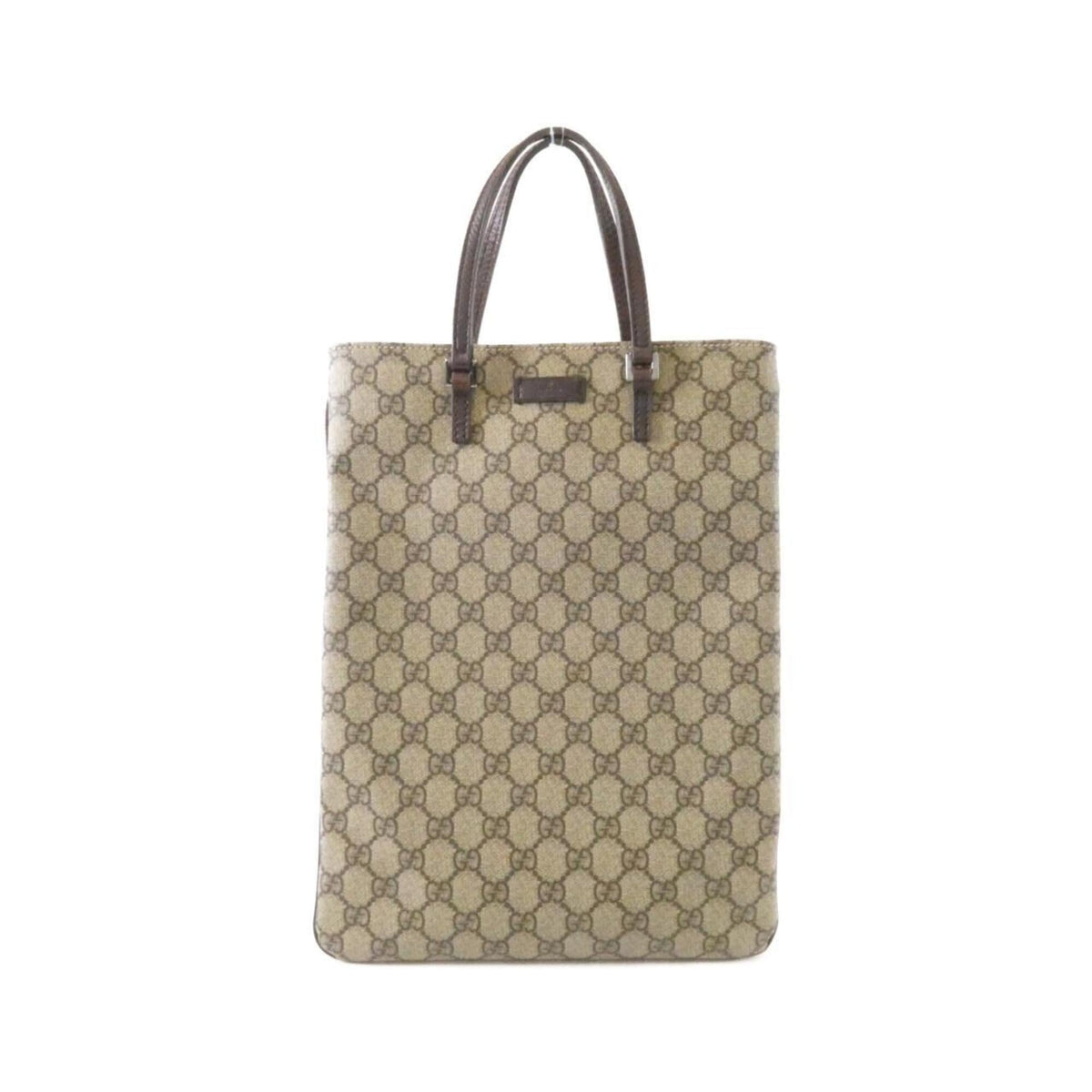 Gucci Beige Brown Gg Plus Handbag (Pre-Owned)