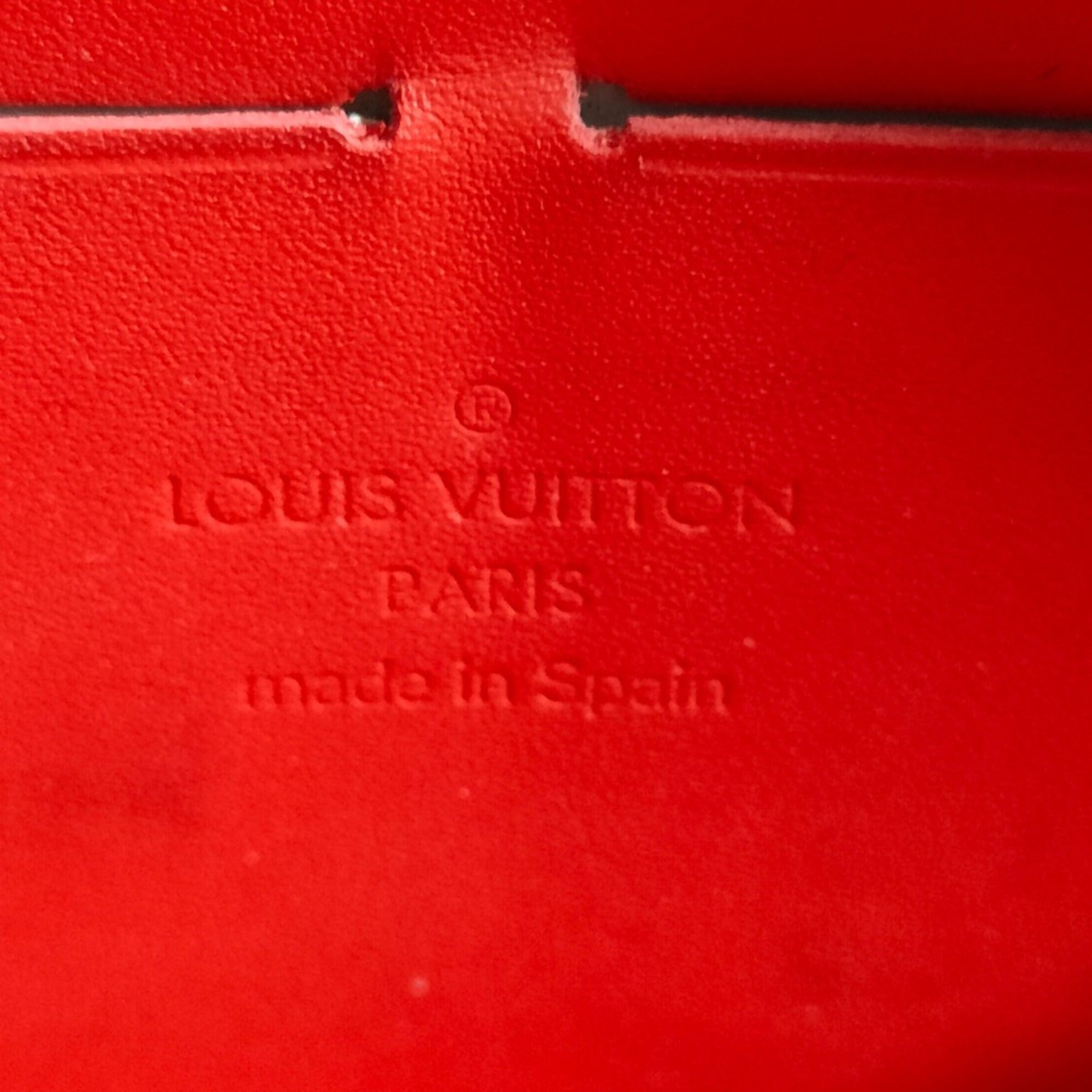 Louis Vuitton Orange Sunset Red Color Monogram Vernis Long Wallet (Bi-Fold) (Pre-Owned)