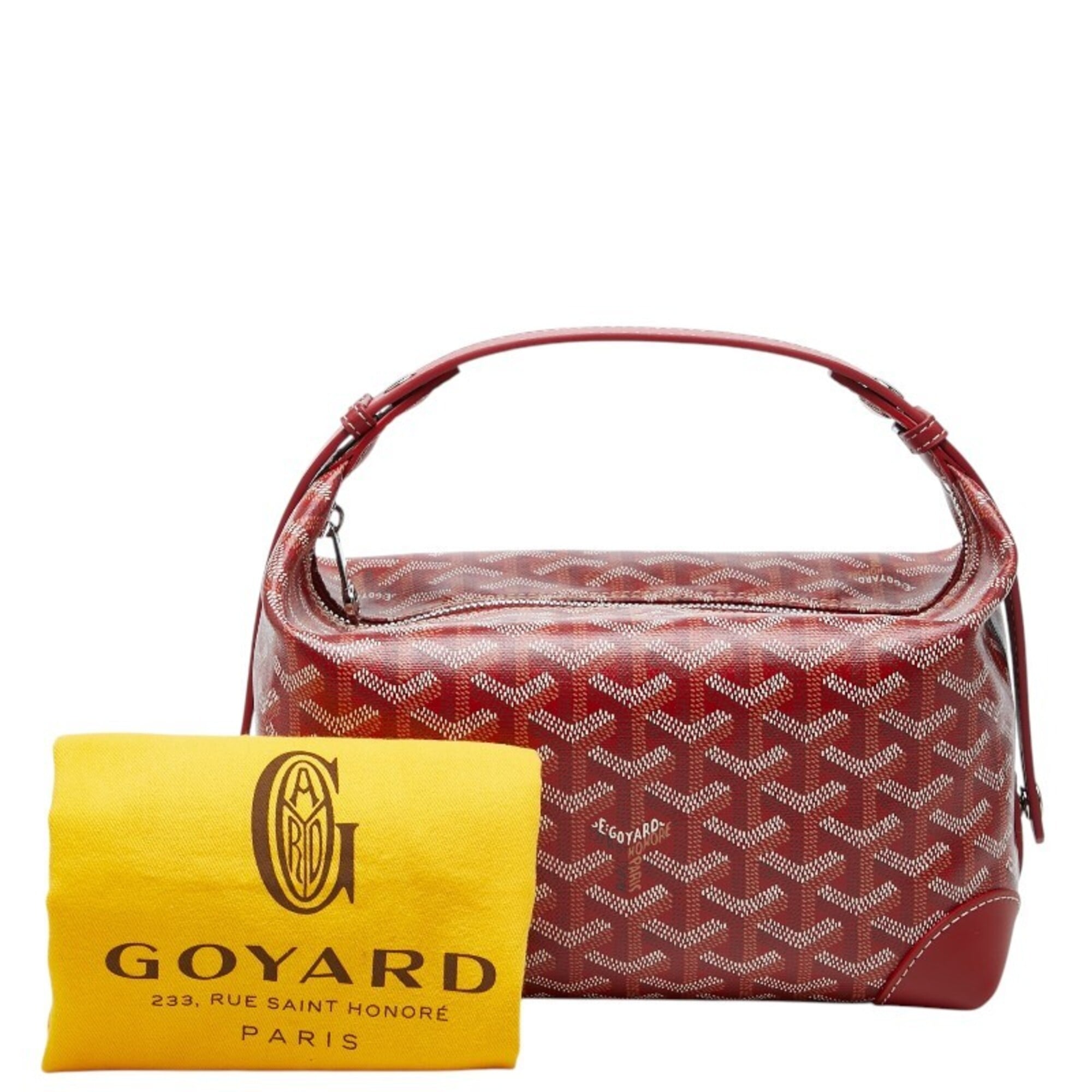 Goyard Red Color Pvc Leather Handbag (Pre-Owned)