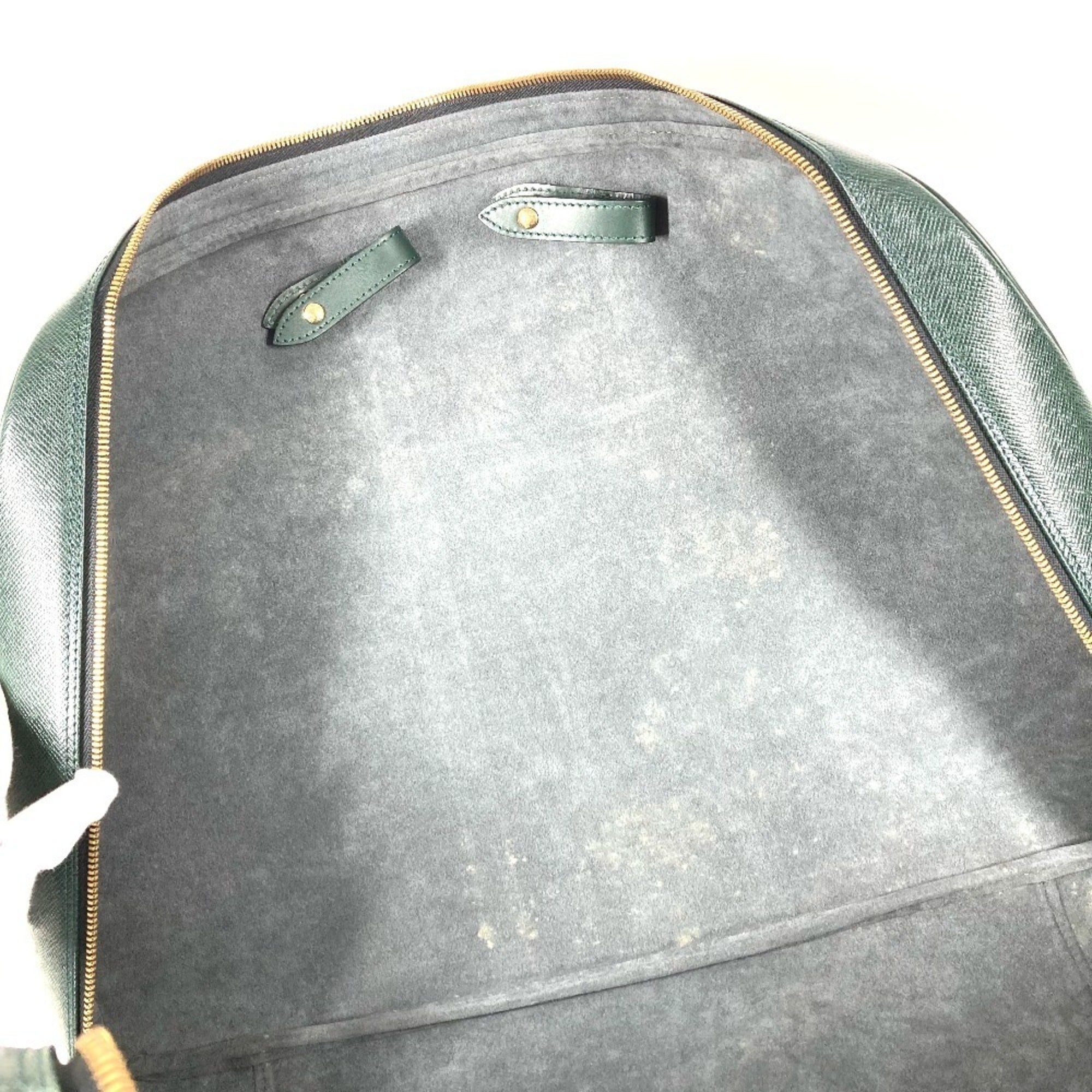 Louis Vuitton Taiga Episea Green Taiga Leather Boston Bag (Pre-Owned)