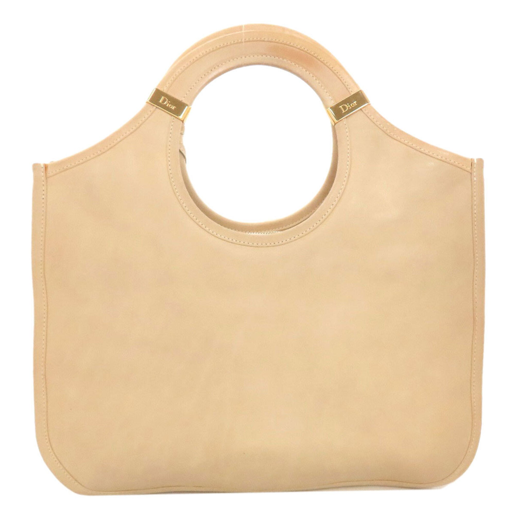 Christian Dior Beige Leather Handbag (Pre-Owned)