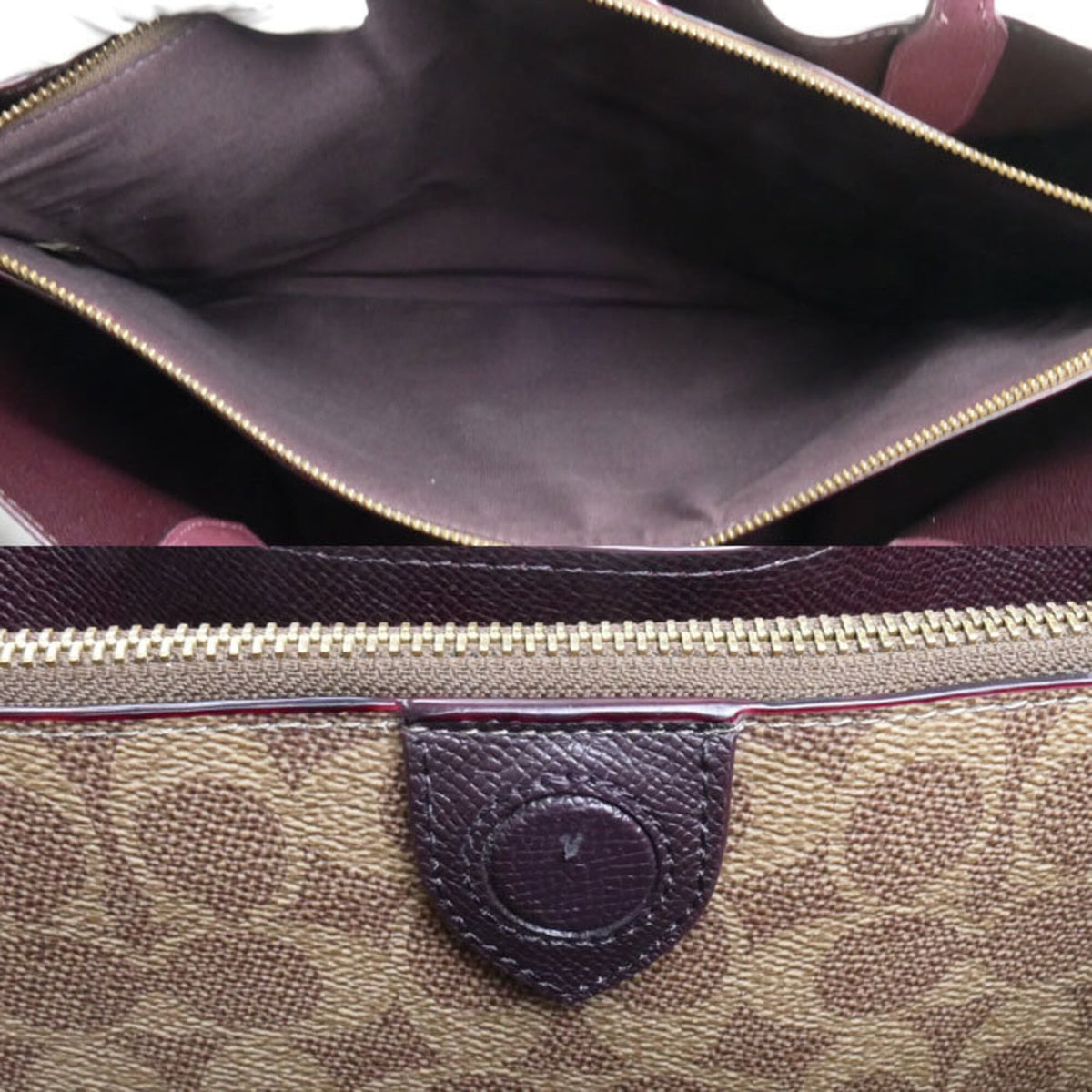 Coach Pink Leather Tote Bag (Pre-Owned)
