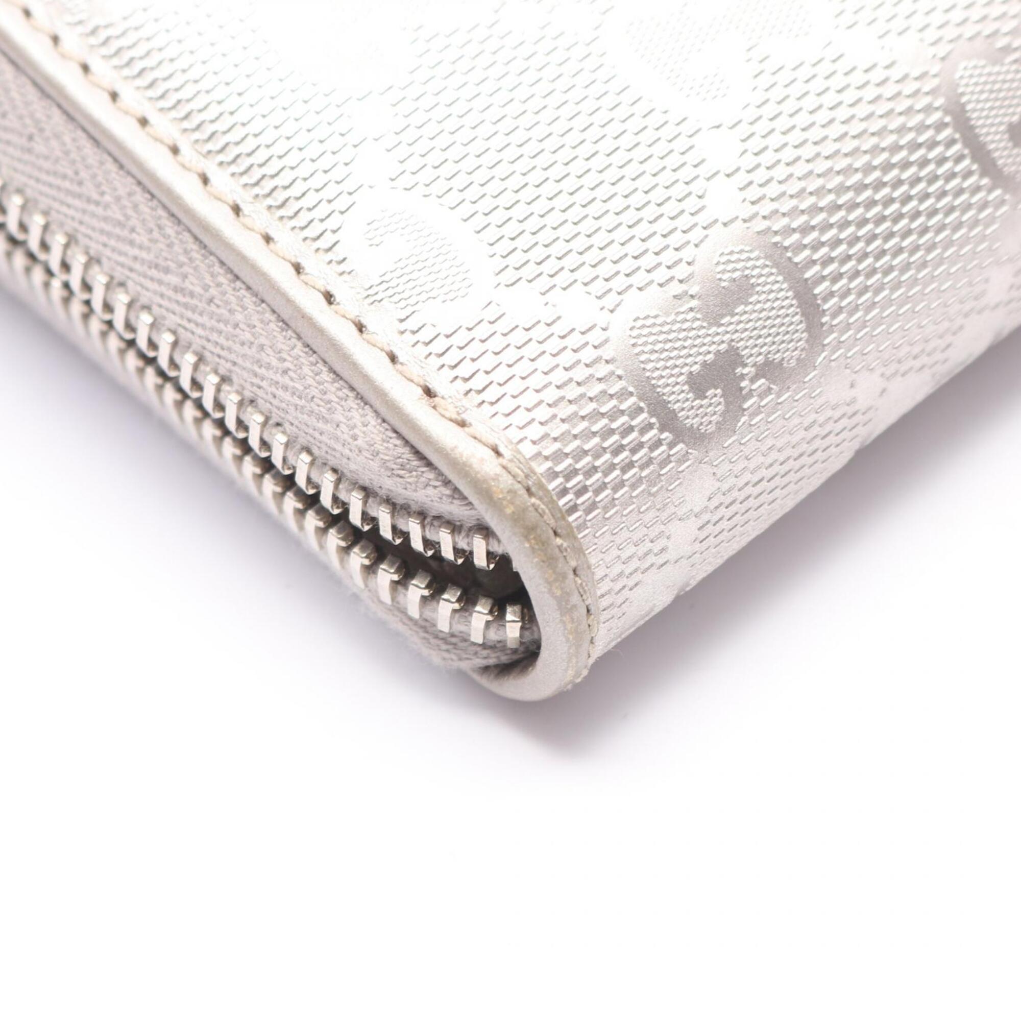 Gucci Silver Leather Long Wallet (Bi-Fold) (Pre-Owned)