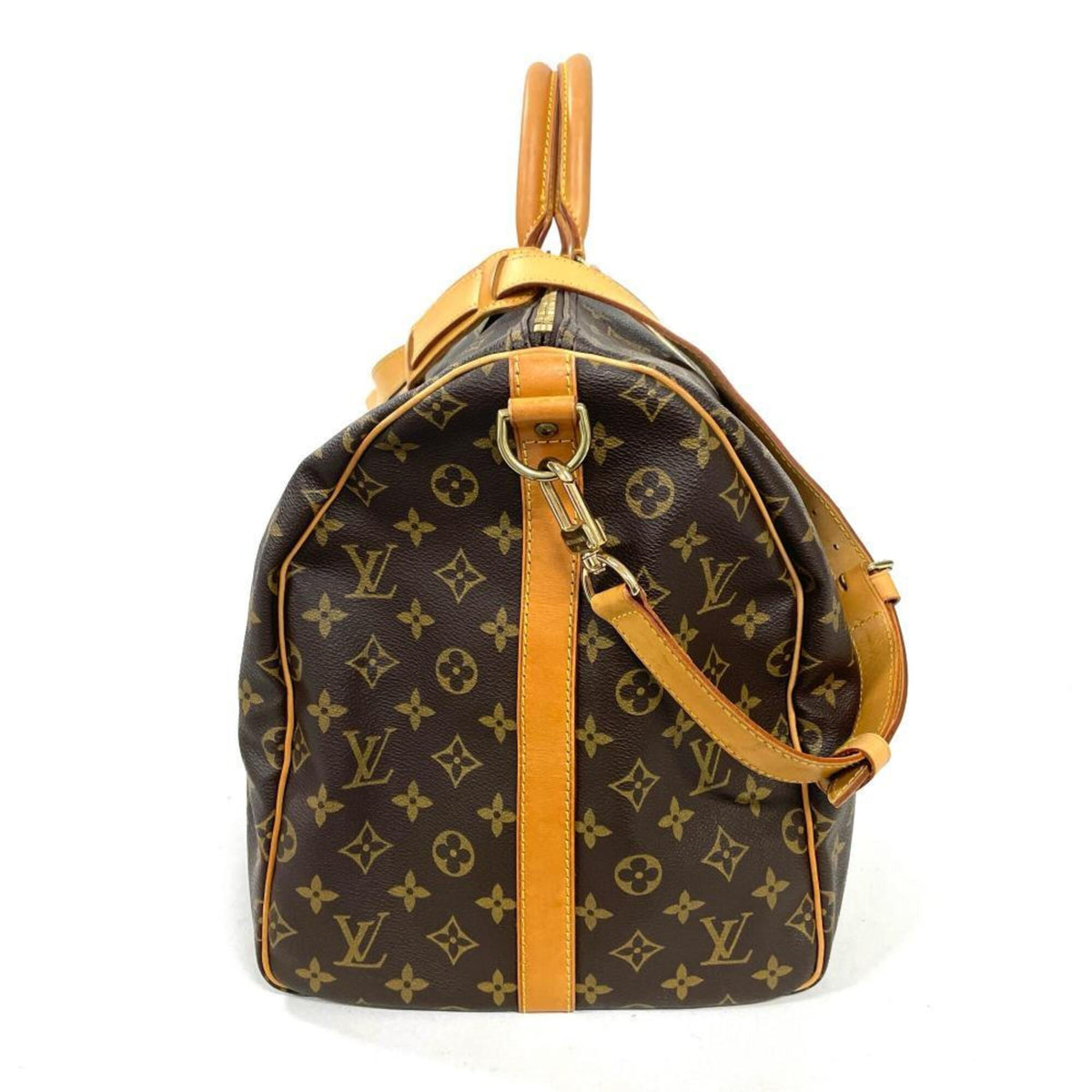 Louis Vuitton Brown Monogram Canvas Boston Bag (Pre-Owned)