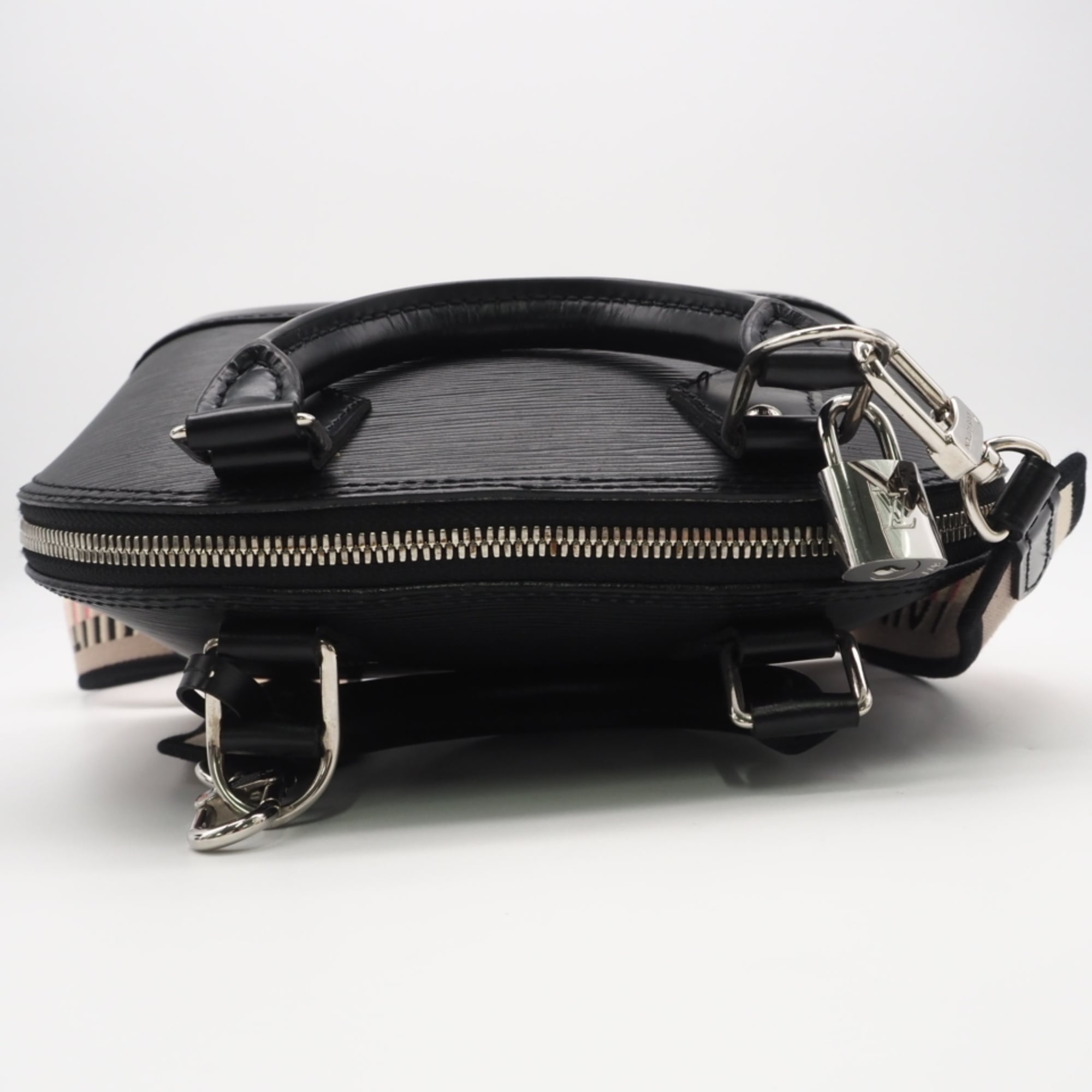 Louis Vuitton Beige Pink Black Noir Leather Handbag (Pre-Owned)
