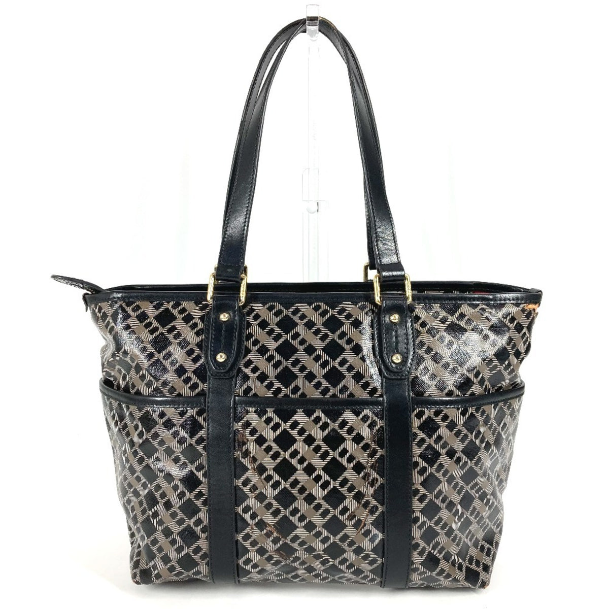 Bally Black Pvc Tote Bag (Pre-Owned)