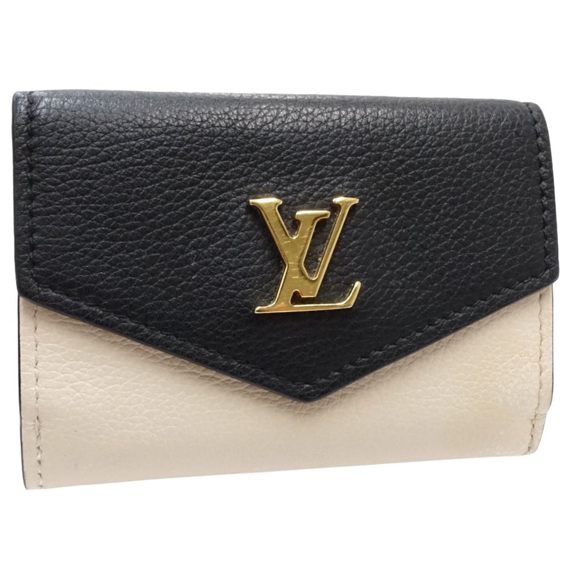 Louis Vuitton Beige Pink Black Cuir Ombre Leather Wallet (Tri-Fold) (Pre-Owned)