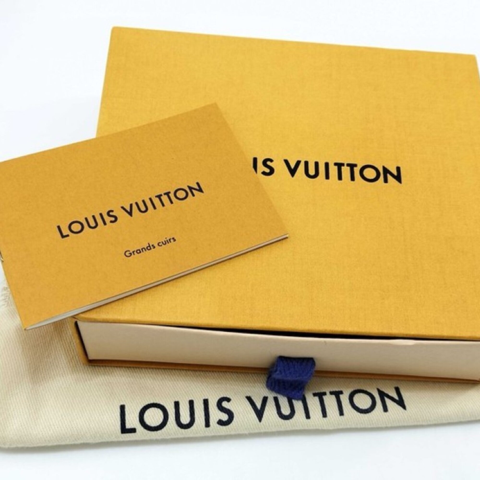 Louis Vuitton Marine Rouge Leather Wallet (Tri-Fold) (Pre-Owned)