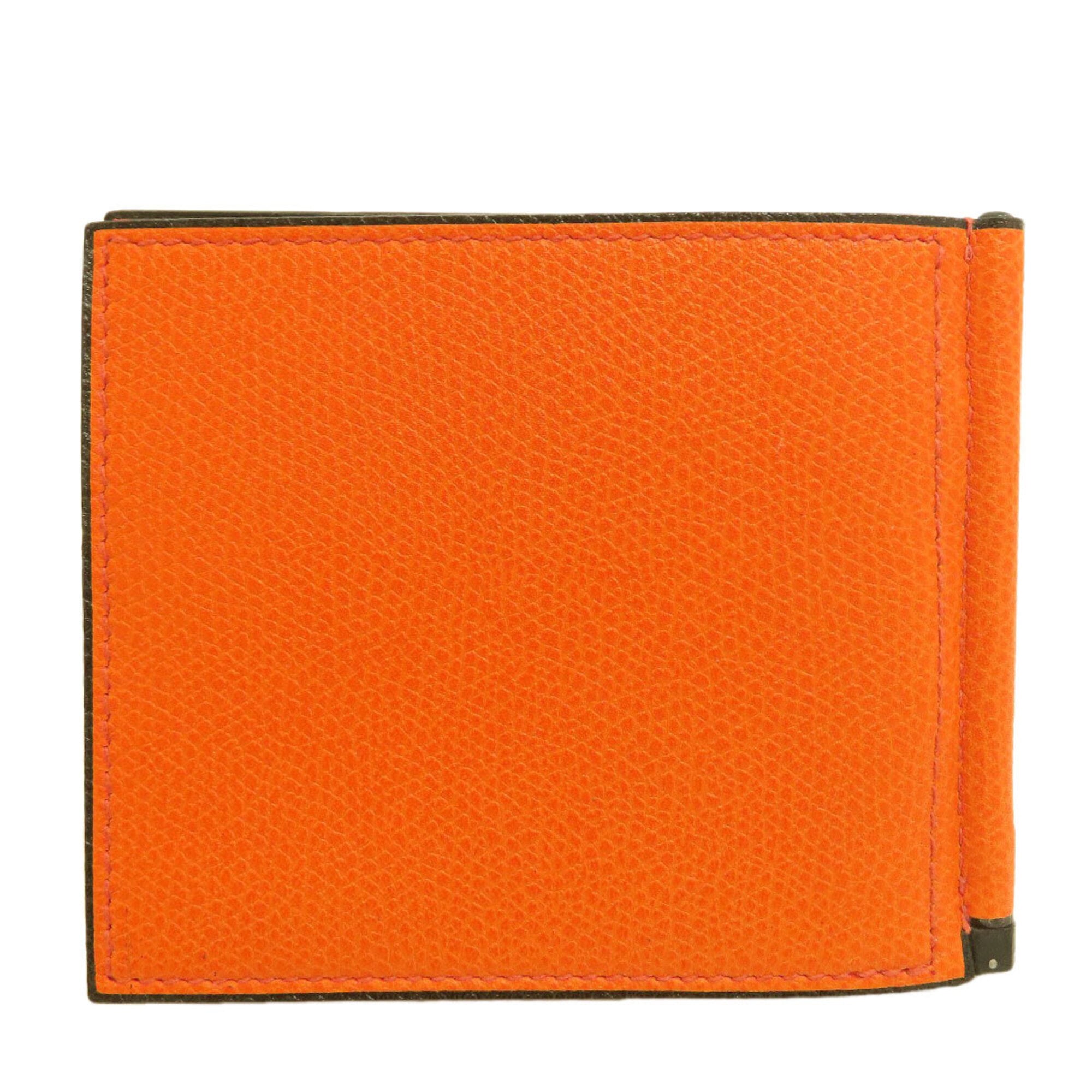 Valextra Orange Leather Money Clip (Pre-Owned)