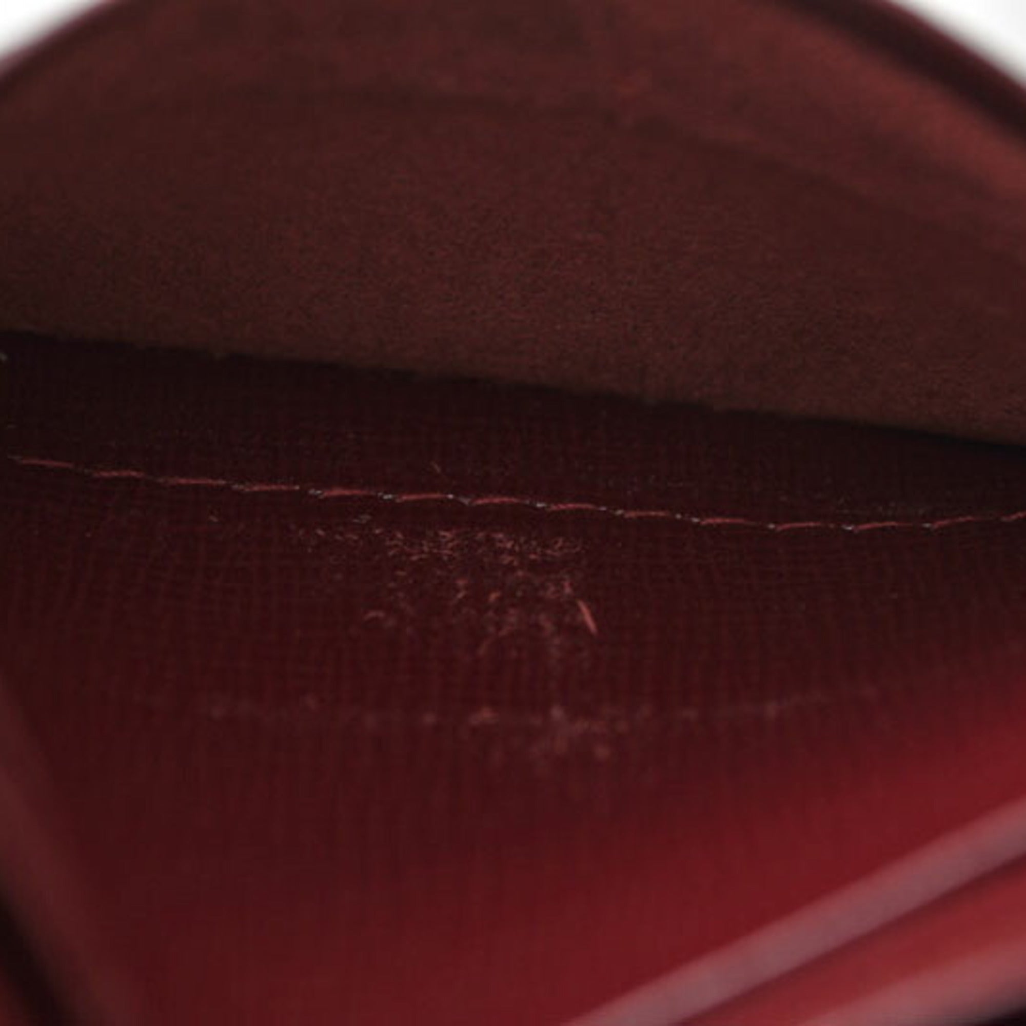 Cartier Bordeaux Leather Wallet (Tri-Fold) (Pre-Owned)