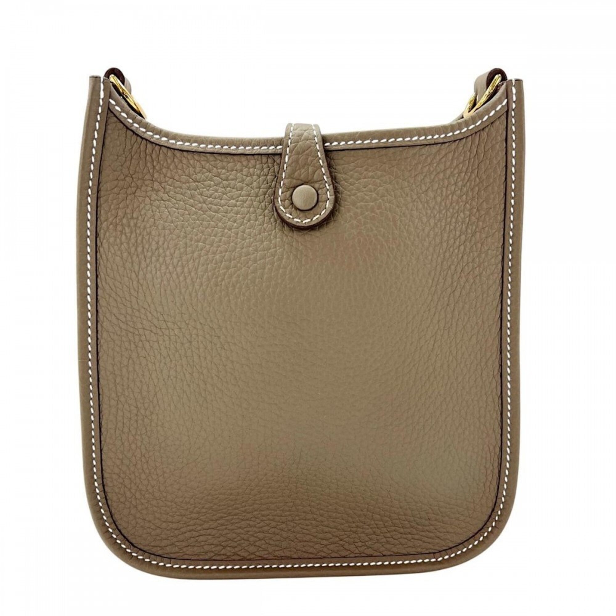 Hermes Beige Leather Shoulder Bag (Pre-Owned)