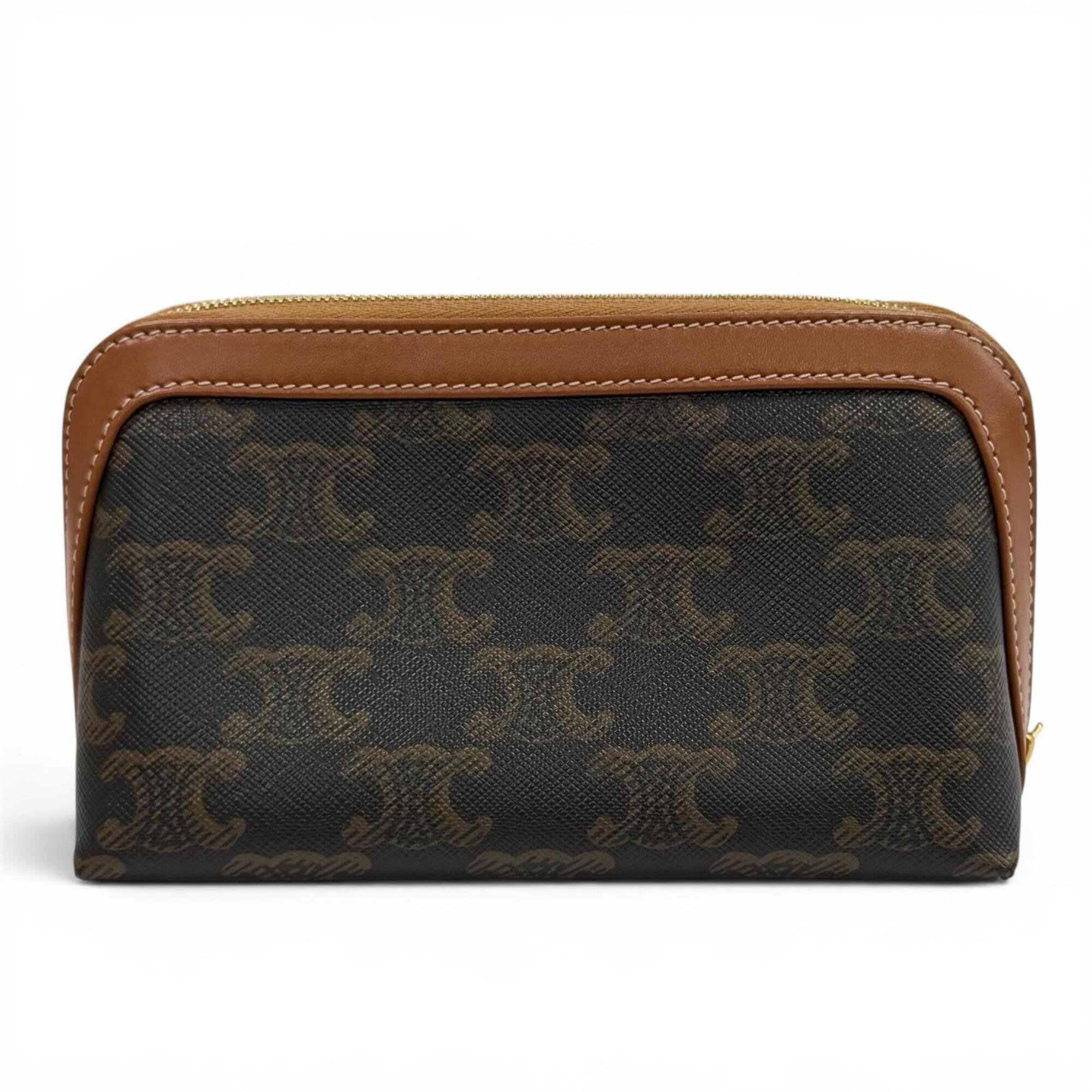 Celine Canvas Leather Pouch (Pre-Owned)