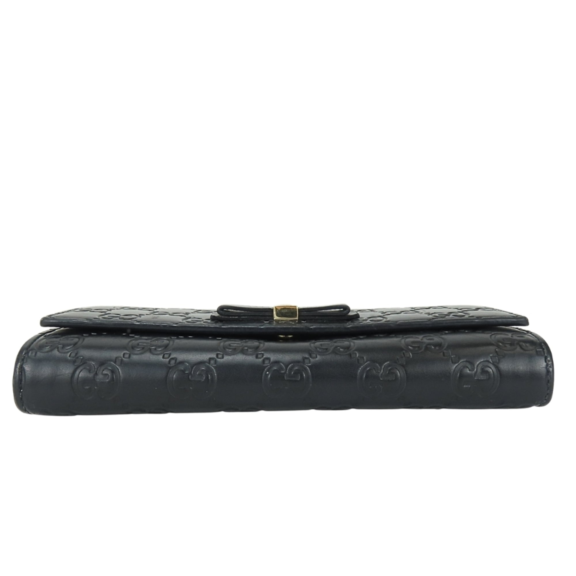 Gucci Black Gg Leather Wallet (Bi-Fold) (Pre-Owned)
