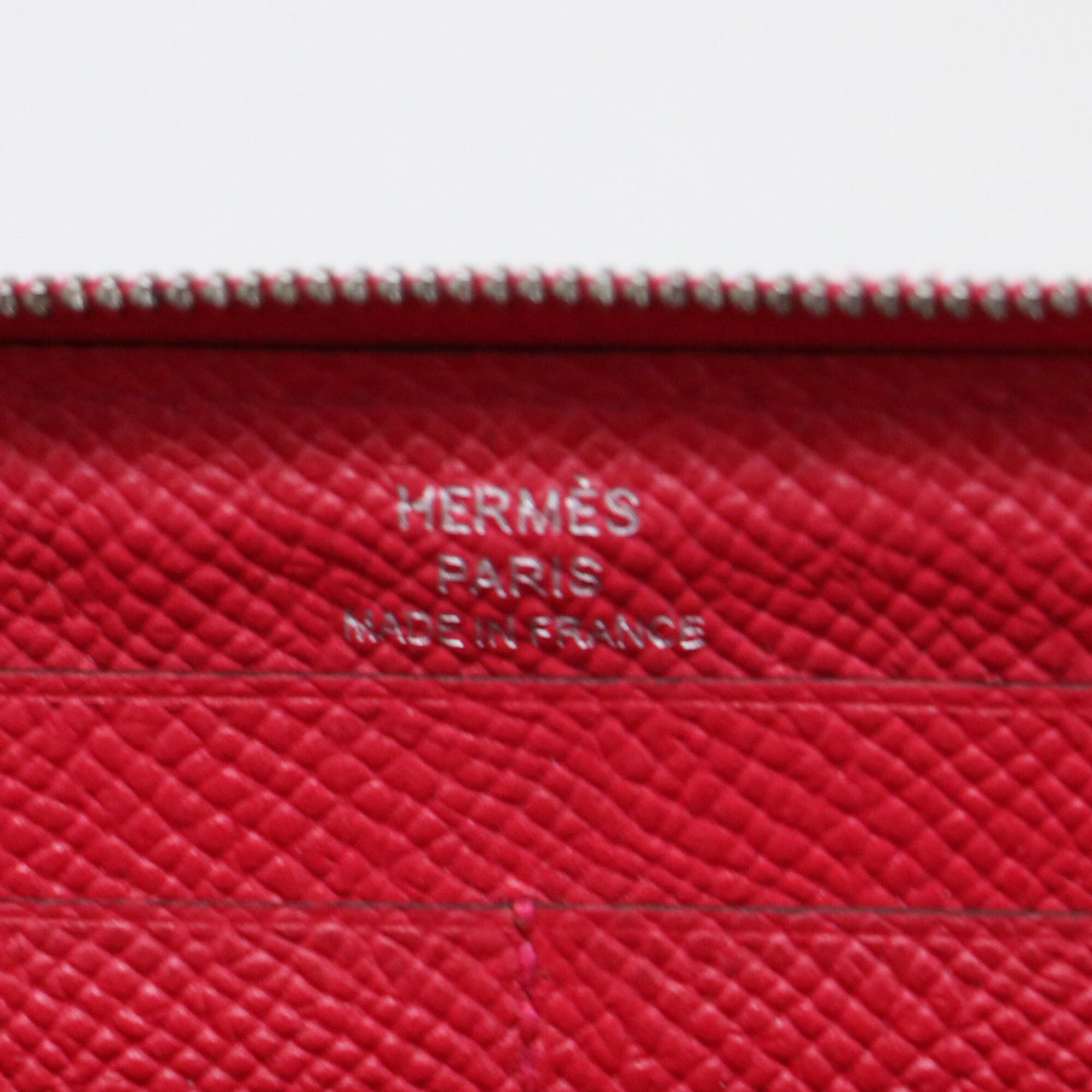 Hermes Pink Leather Long Wallet (Bi-Fold) (Pre-Owned)