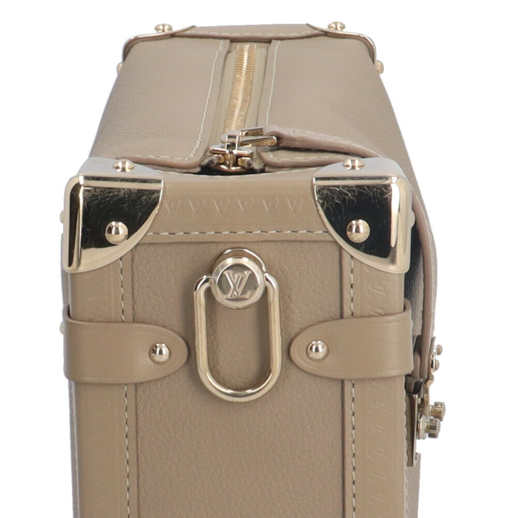 Louis Vuitton Beige Taupe Leather Shoulder Bag (Pre-Owned)