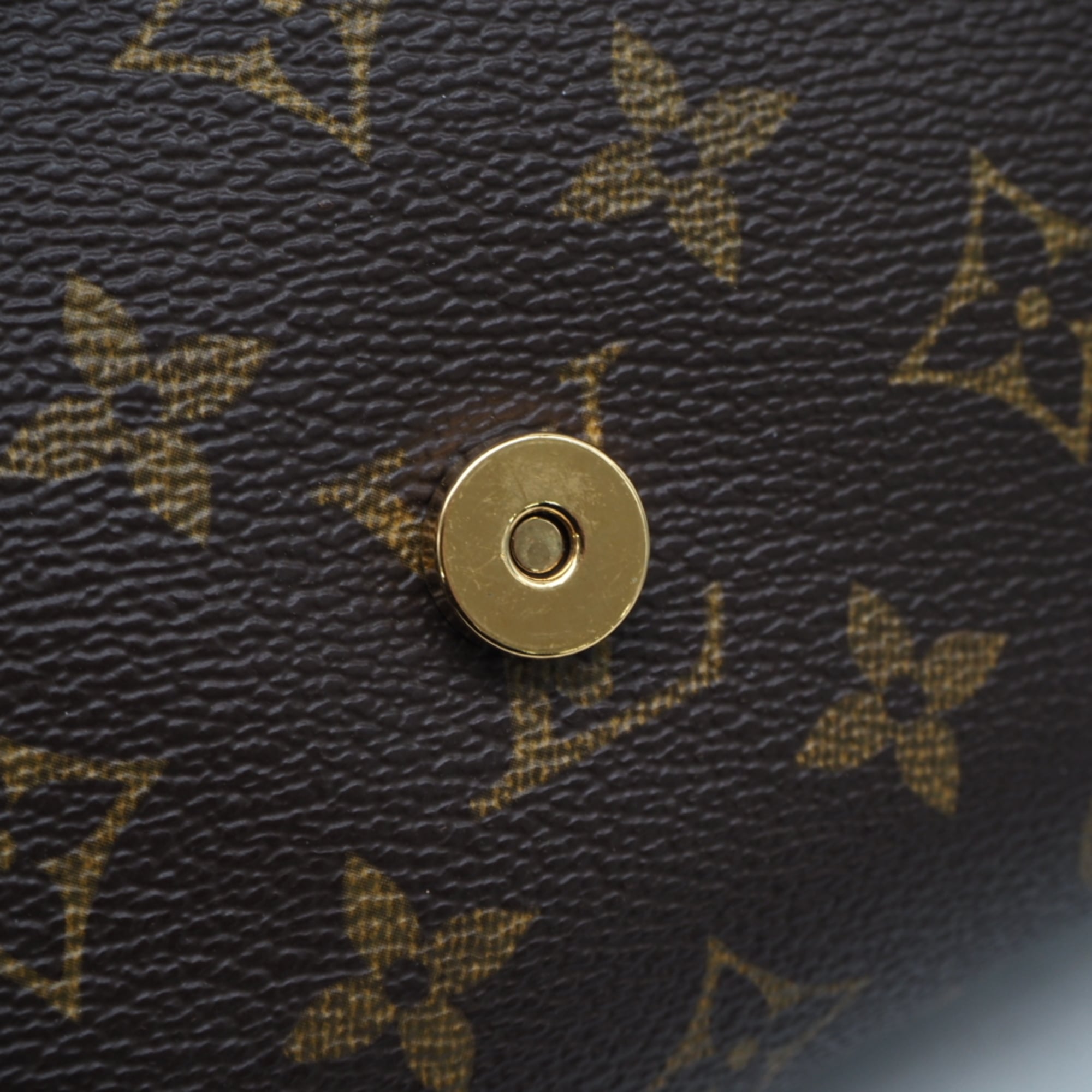Louis Vuitton Brown Coated Canvas Leather Shoulder Bag (Pre-Owned)