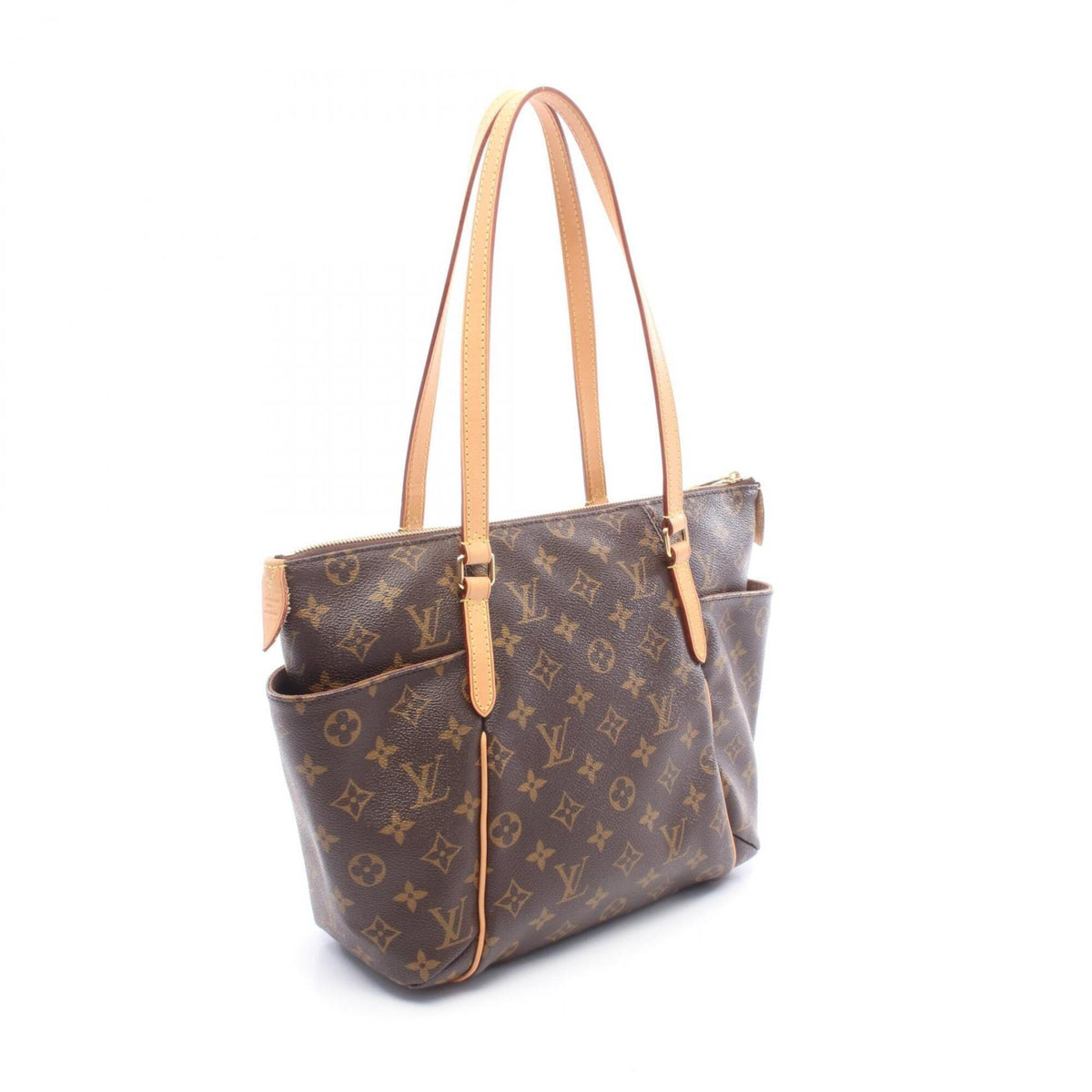 Louis Vuitton Brown Monogram Coated Canvas Handbag Tote Bag (Pre-Owned)