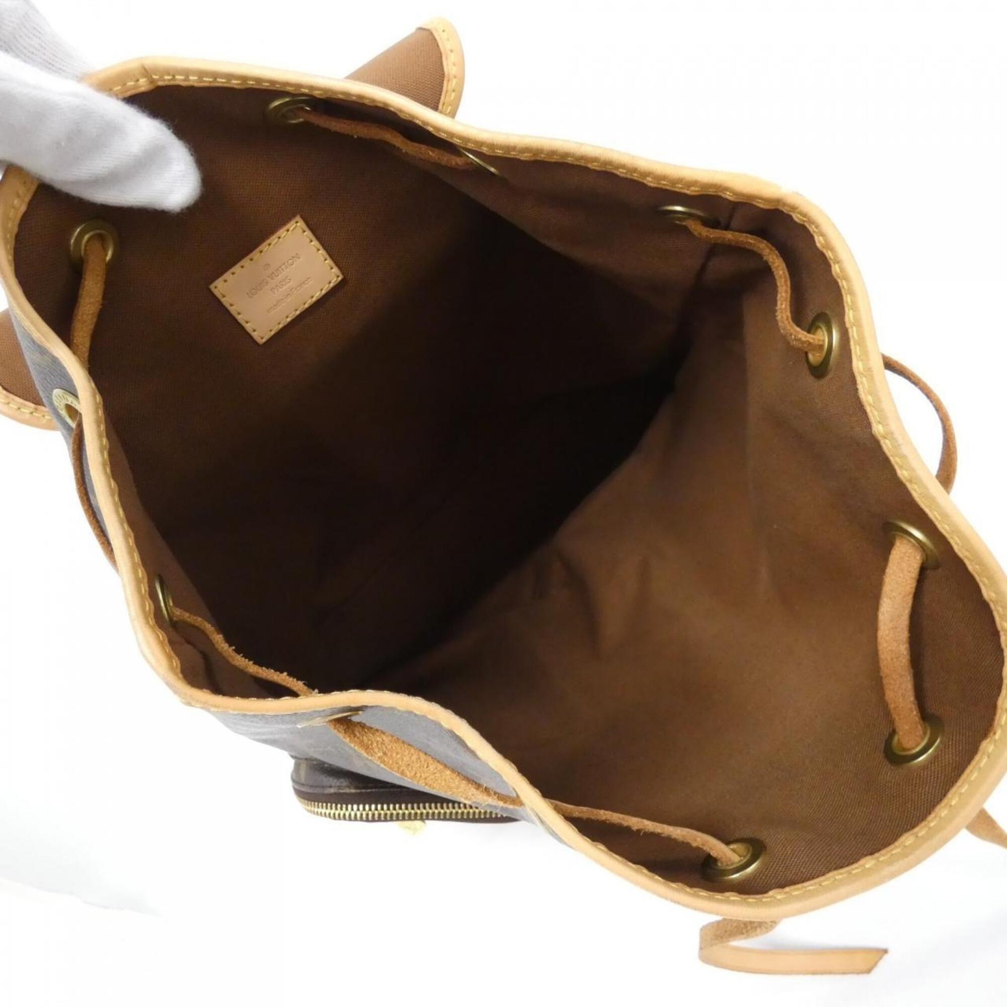 Louis Vuitton Brown Coated Canvas Backpack (Pre-Owned)
