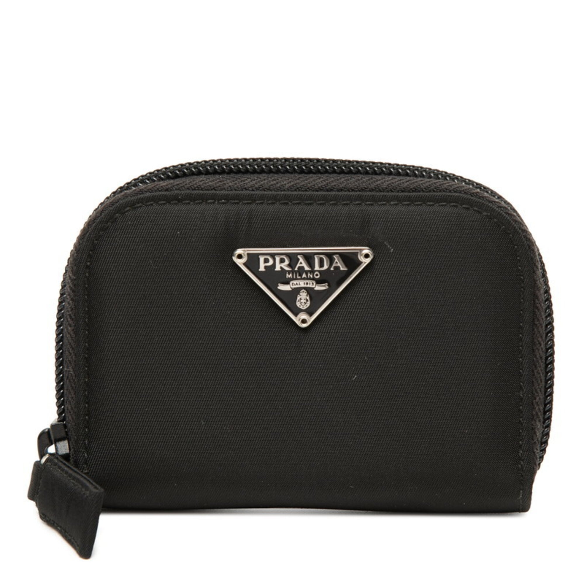 Prada Black Nylon Coin Purse/Coin Case (Pre-Owned)
