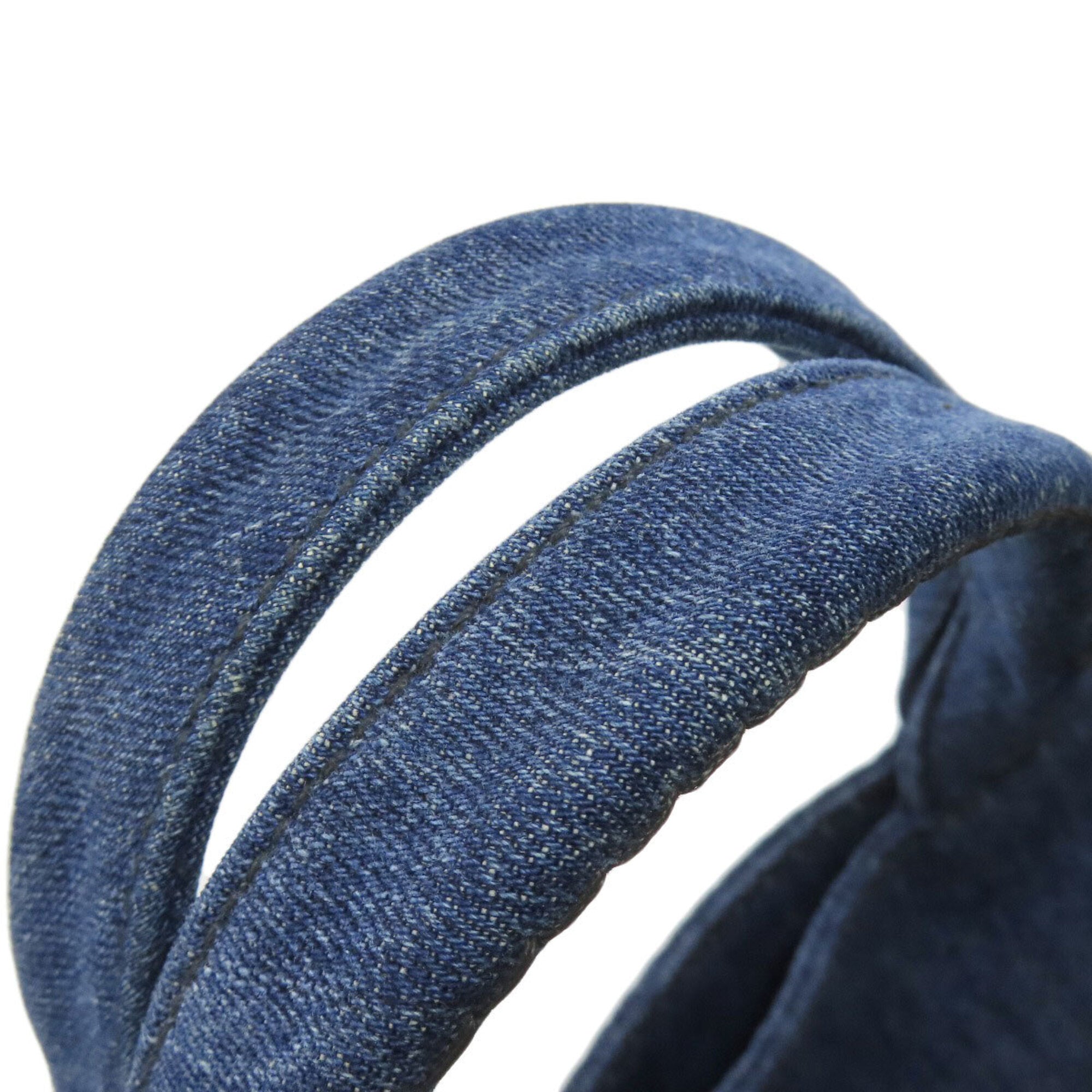 Prada Canapa Blue Denim Handbag (Pre-Owned)