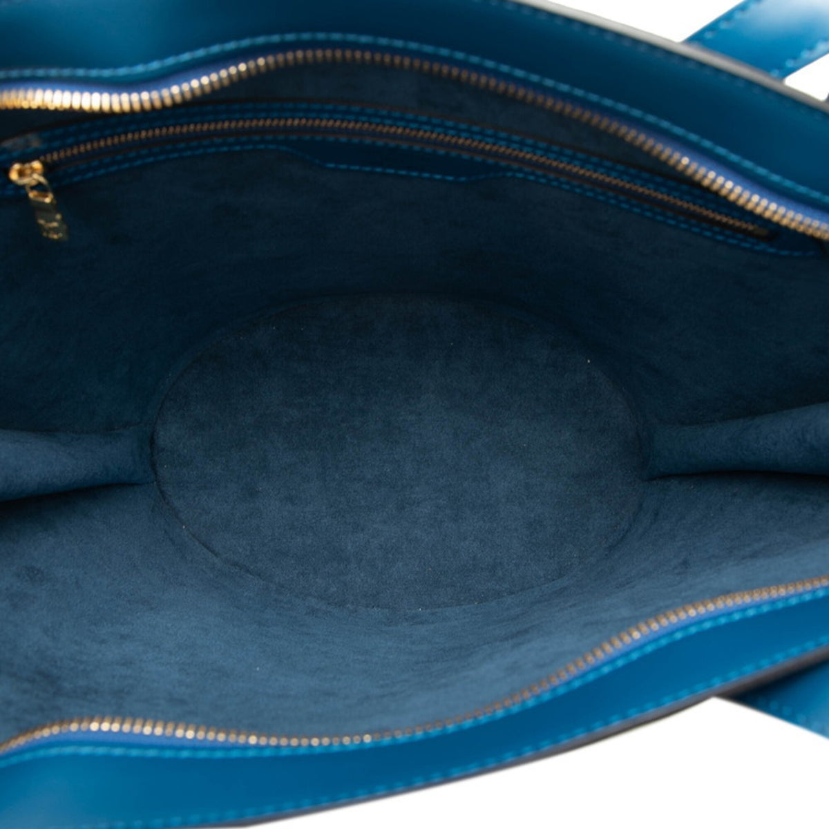 Louis Vuitton Epi Toledo Blue Leather Shoulder Bag Tote Bag (Pre-Owned)