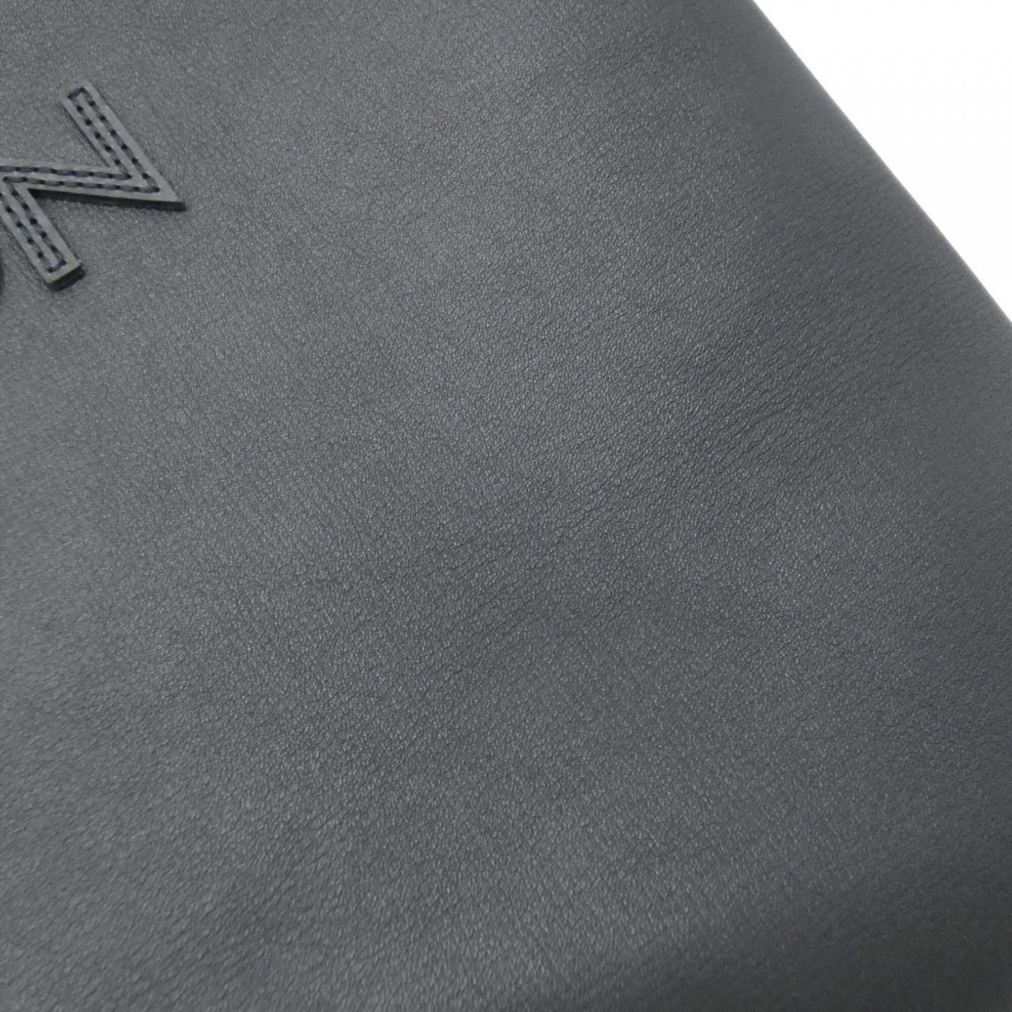 Louis Vuitton Black Leather Handbag (Pre-Owned)