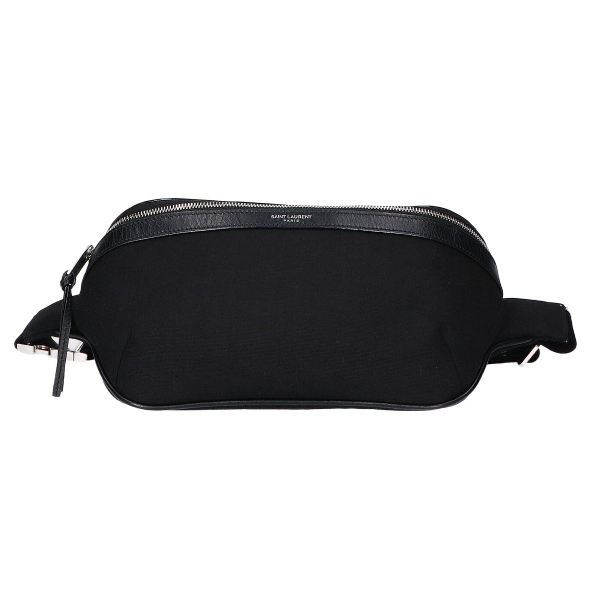 Saint Laurent Black Canvas Fanny Pack (Pre-Owned)
