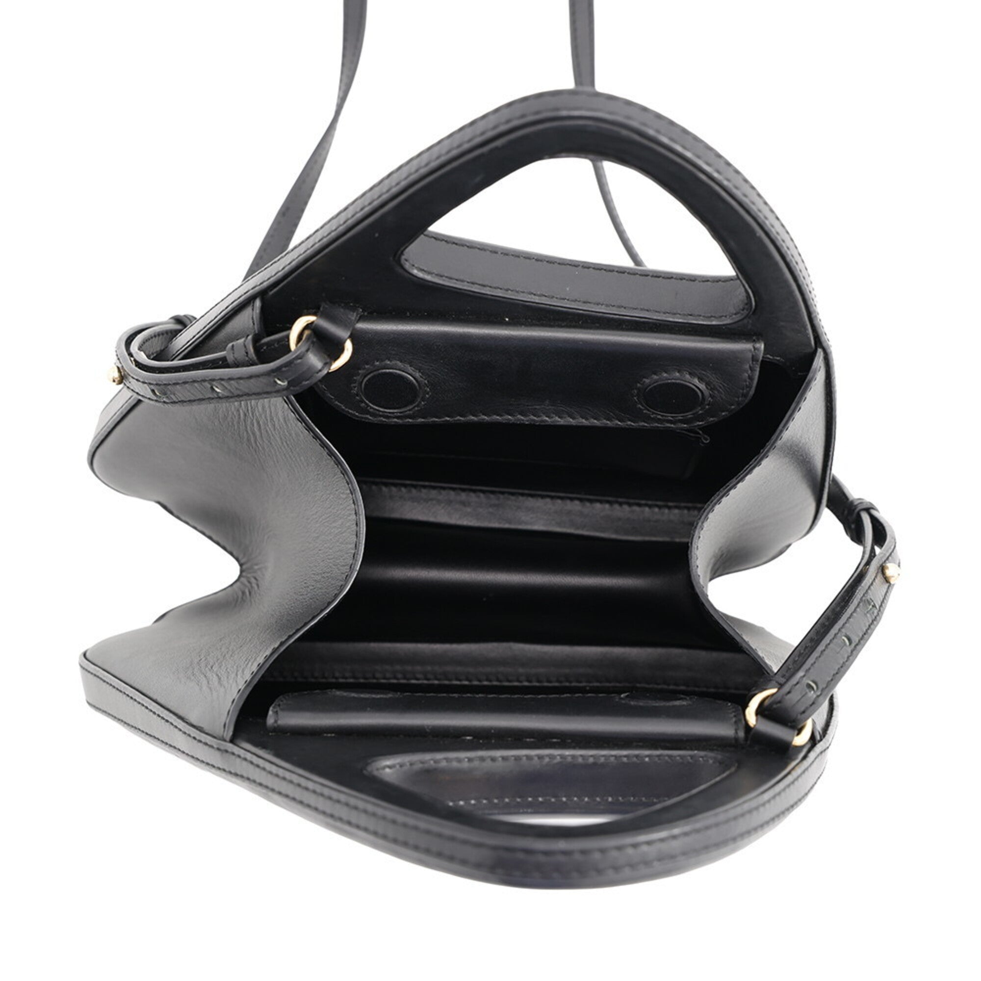 Loewe Black Leather Handbag Shoulder Bag (Pre-Owned)