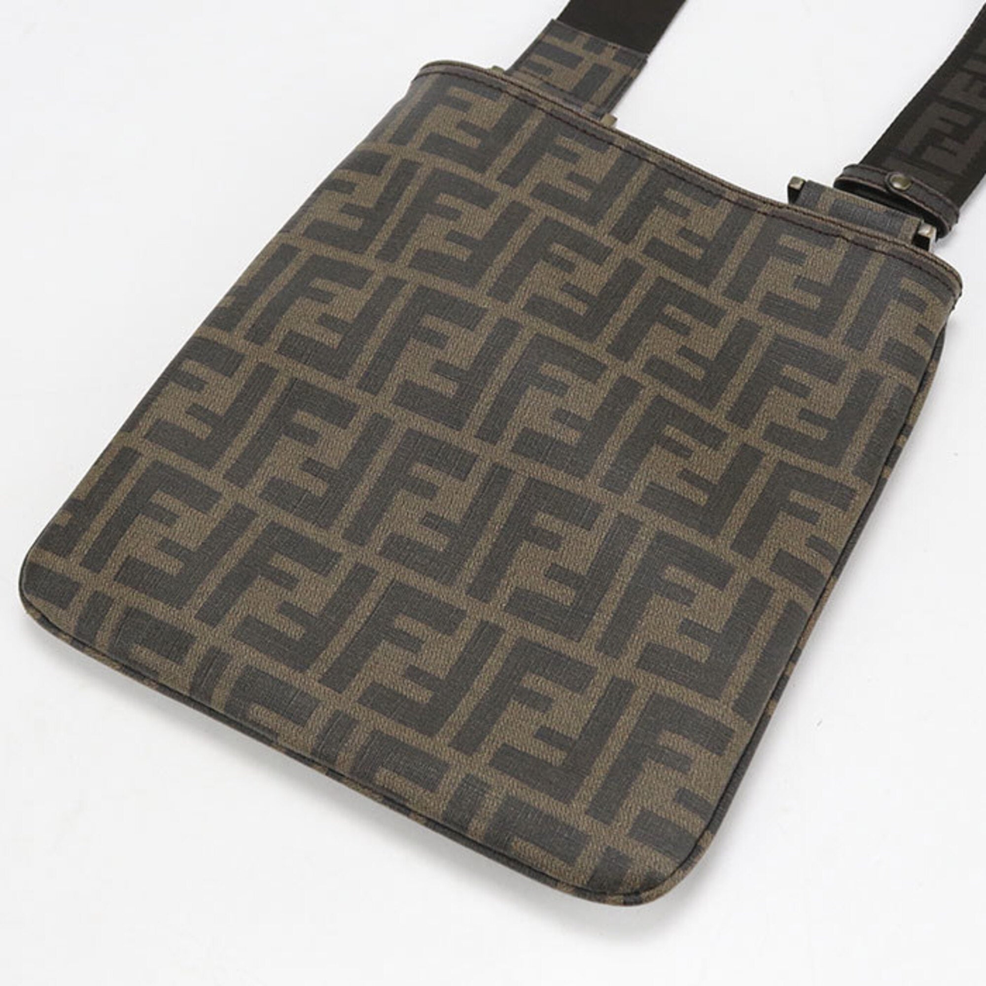 Fendi Brown Pvc Shoulder Bag (Pre-Owned)