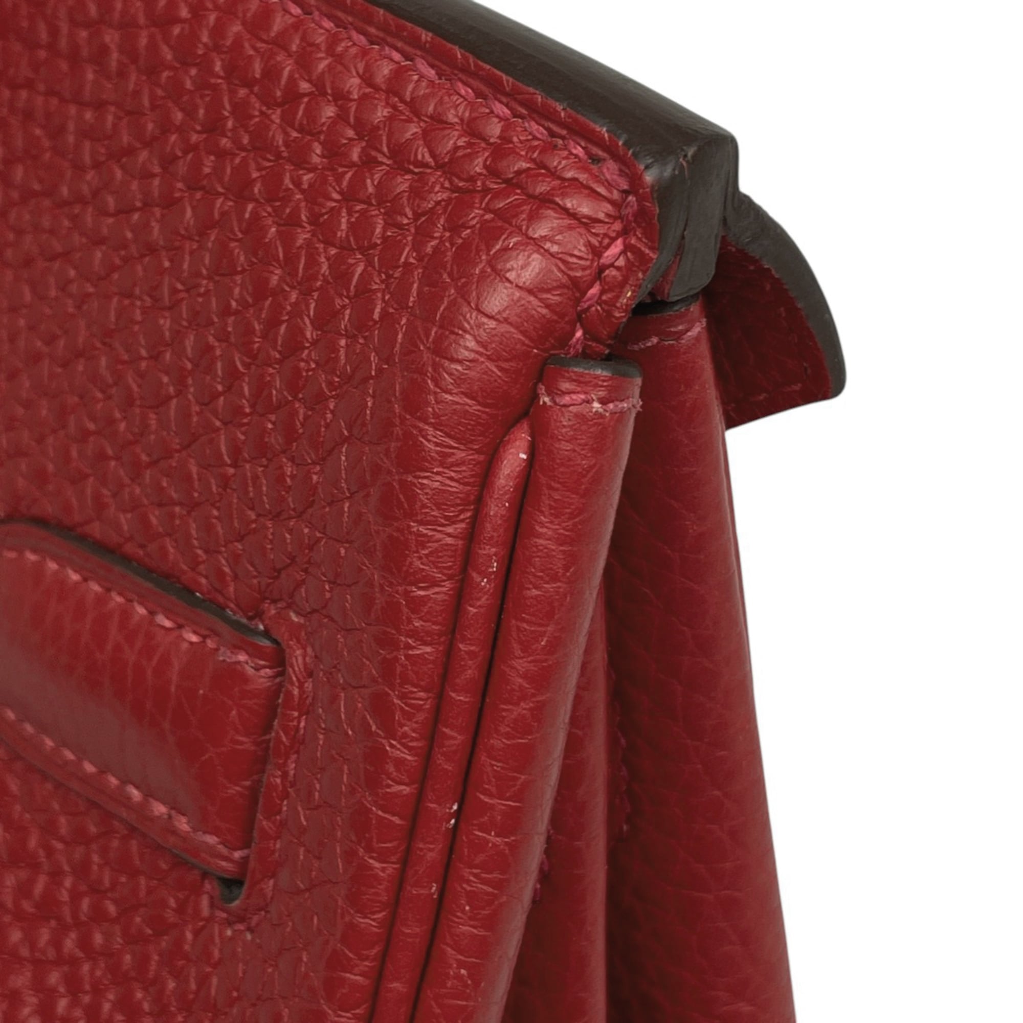 Hermes Birkin Rouge Casaque Togo Leather Handbag (Pre-Owned)