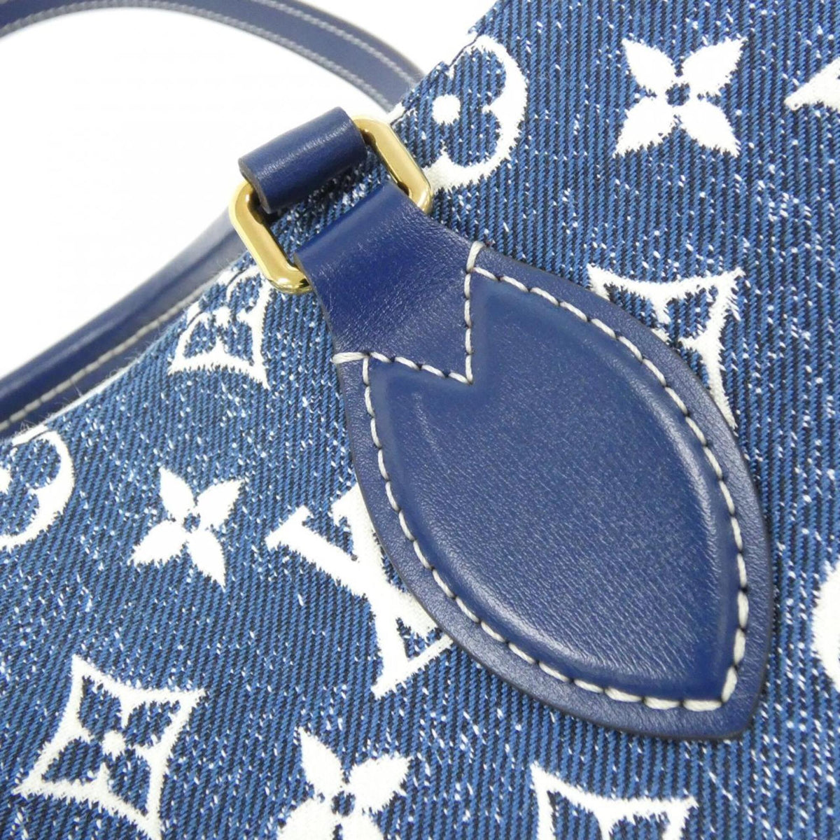 Louis Vuitton Navy Denim Handbag (Pre-Owned)