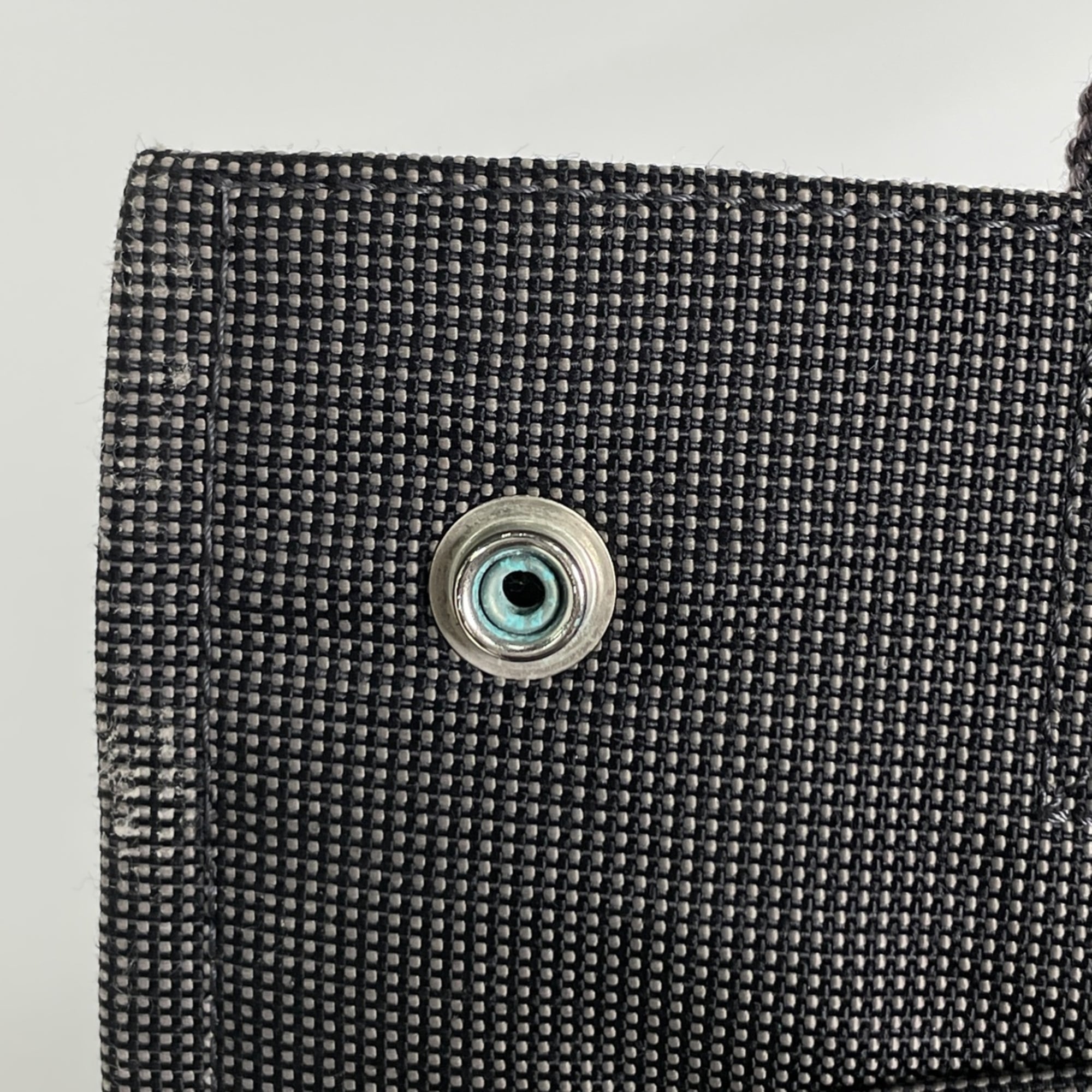 Hermes Gray Nylon Canvas Backpack (Pre-Owned)