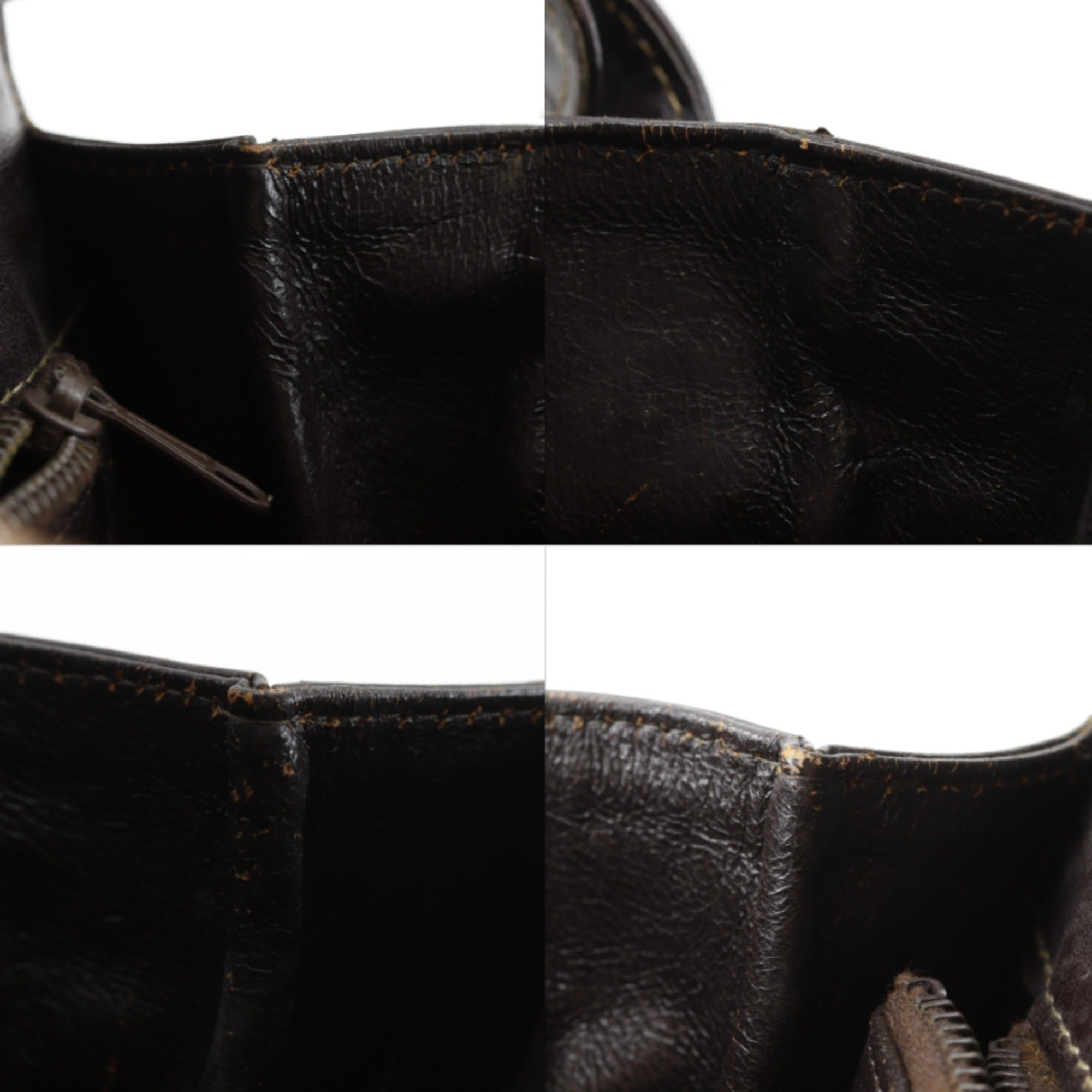 Celine Brown Canvas Shoulder Bag (Pre-Owned)