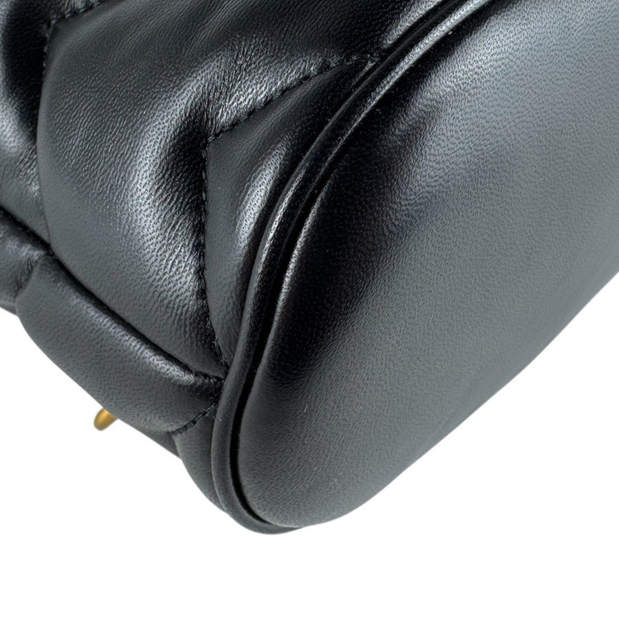 Gucci Black Leather Backpack (Pre-Owned)