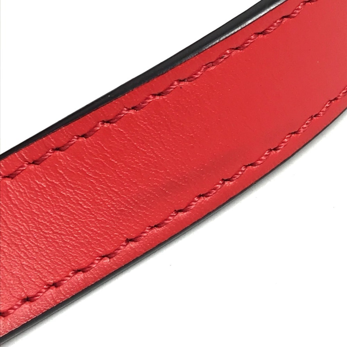 Louis Vuitton Epi Red Color White Epi Leather Pochette Shoulder Bag (Pre-Owned)