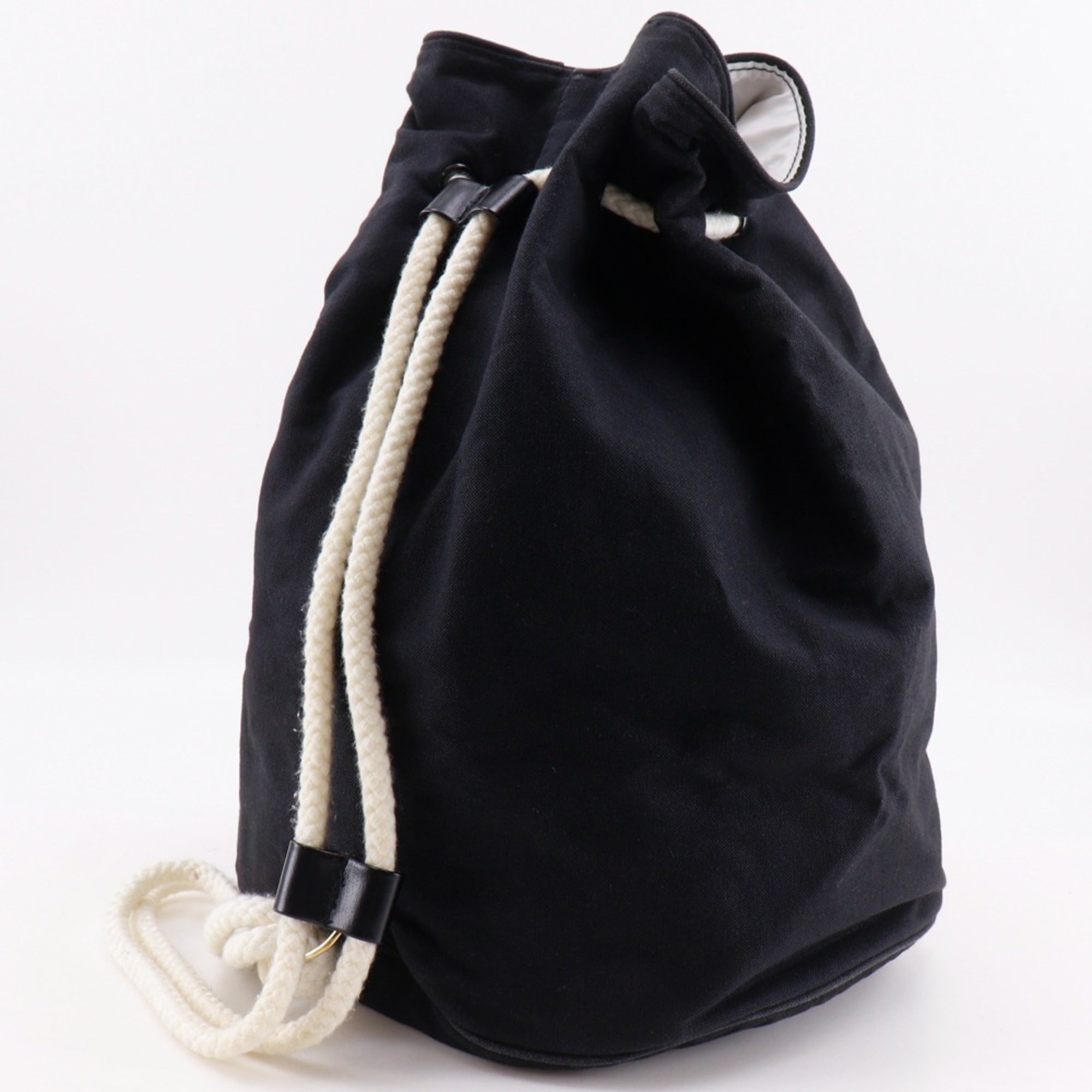 Chanel Black Canvas Shoulder Bag (Pre-Owned)