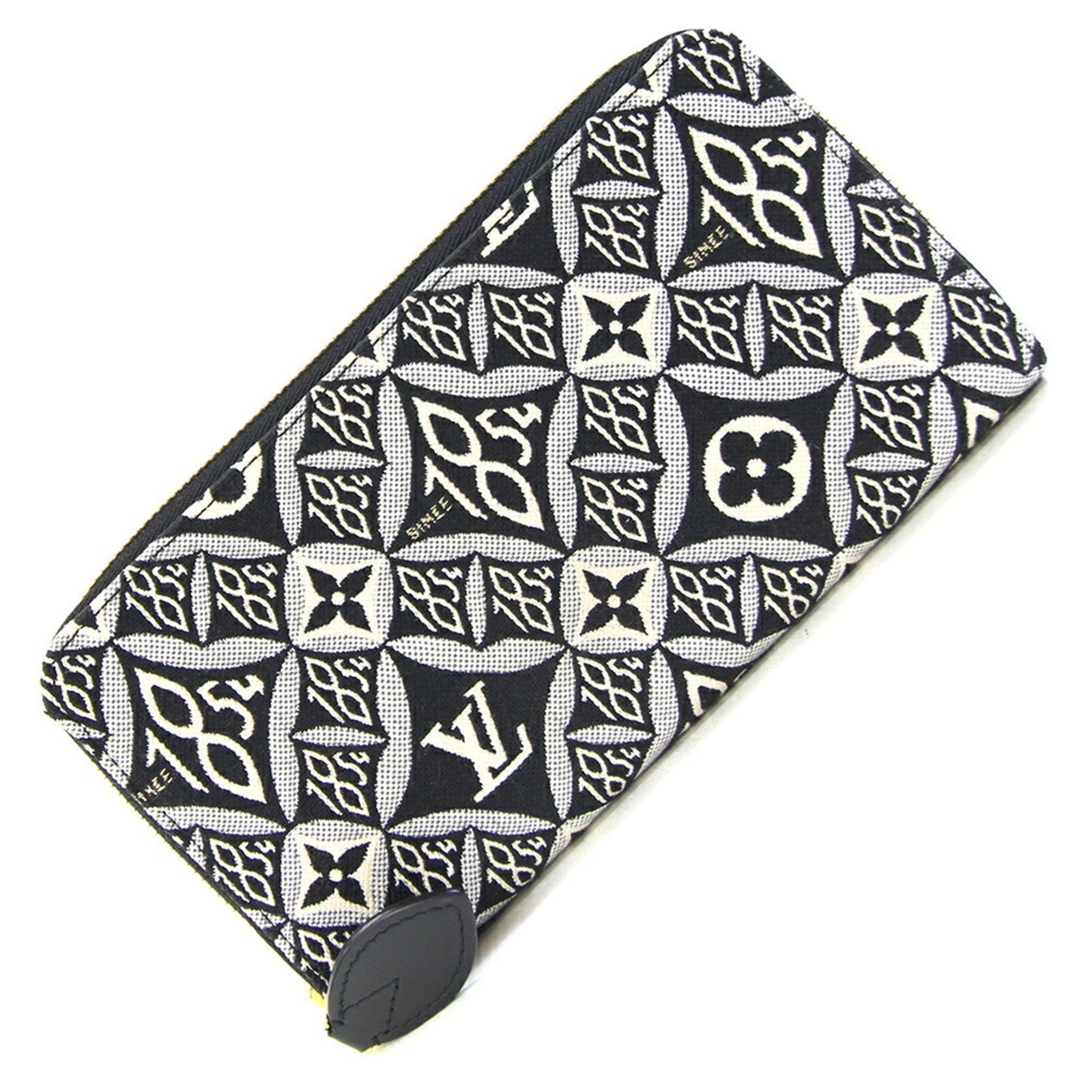 Louis Vuitton Gris Jacquard Chain/Shoulder Wallet (Pre-Owned)