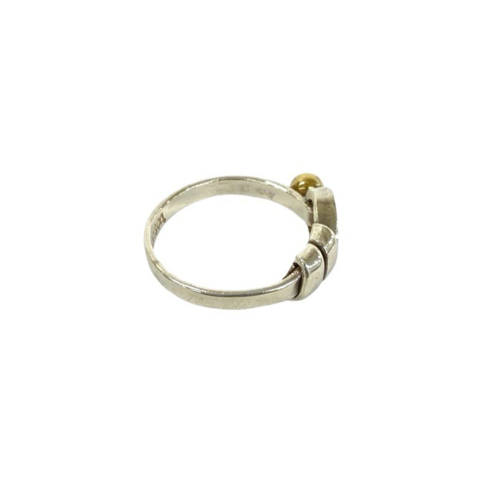Tiffany Gold Silver Yellow Gold (18K) Silver 925 Band Ring (Pre-Owned)