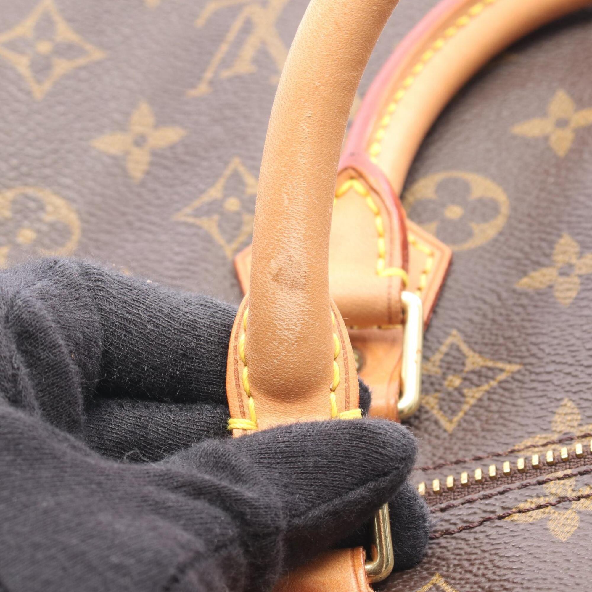 Louis Vuitton Brown Pvc Coated Canvas Leather Handbag (Pre-Owned)